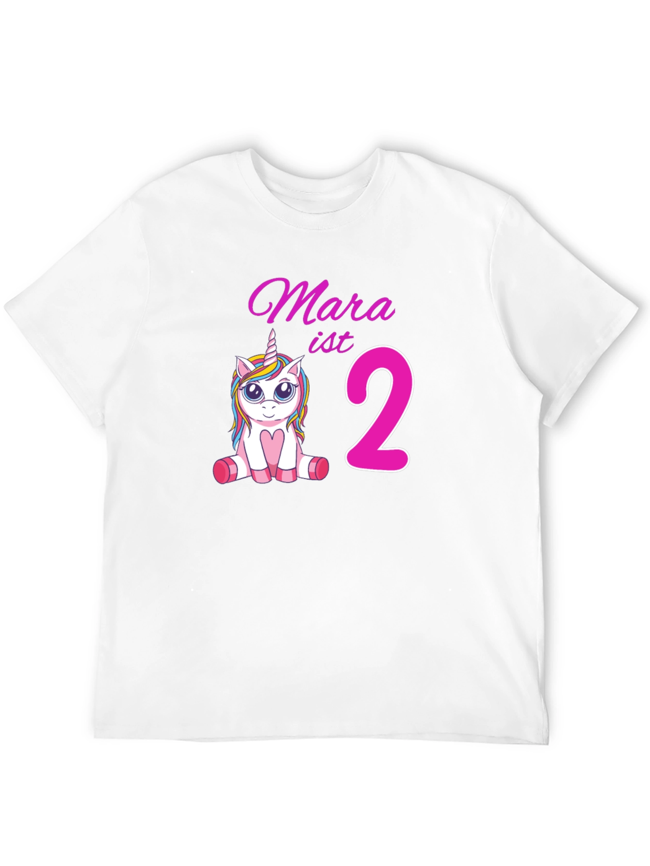 Mara ist 2 Unicorn Birthday T-Shirt
