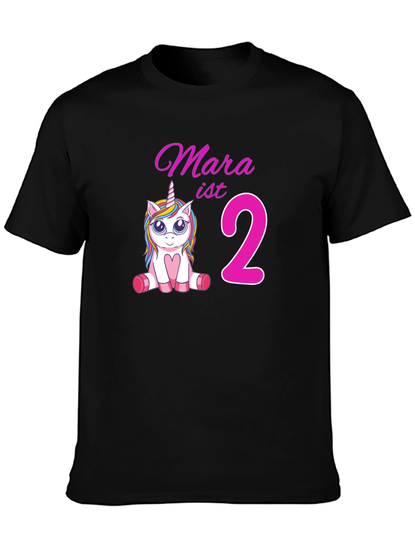 Mara ist 2 Unicorn Birthday T-Shirt