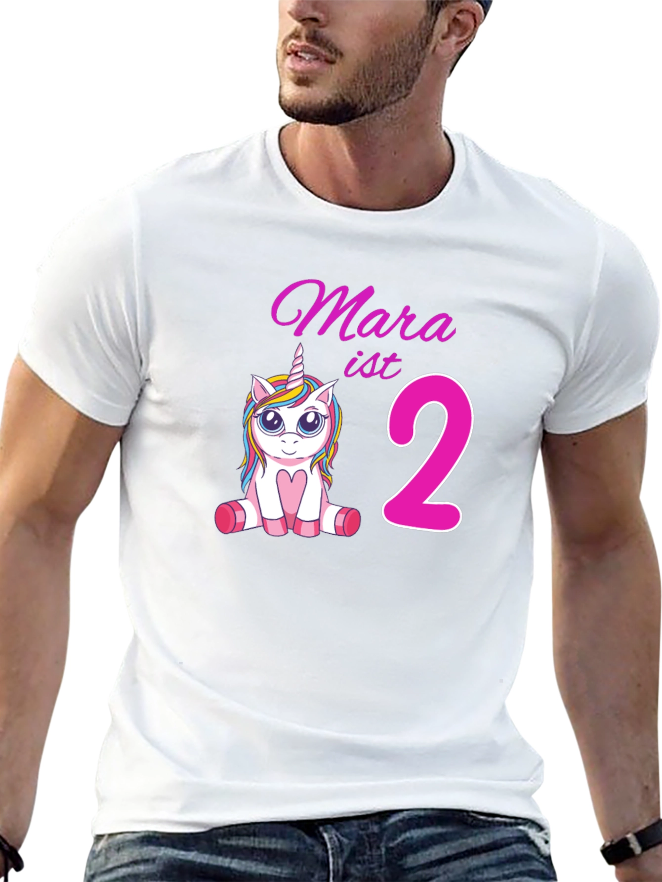 Mara ist 2 Unicorn Birthday T-Shirt