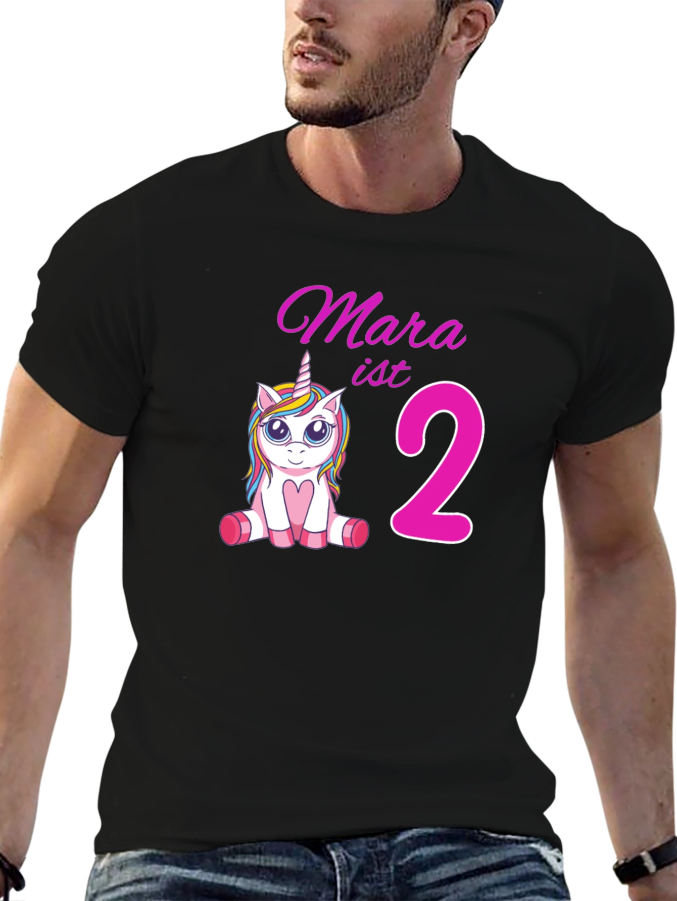 Mara ist 2 Unicorn Birthday T-Shirt
