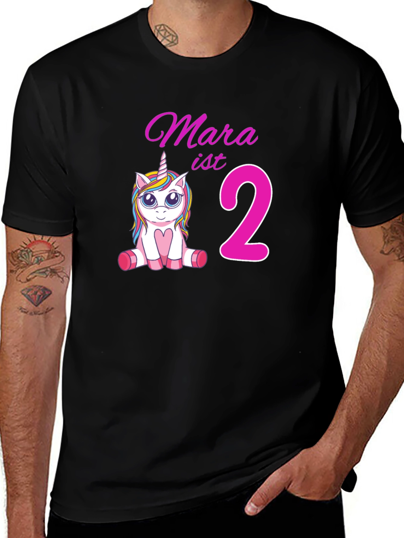 Mara ist 2 Unicorn Birthday T-Shirt