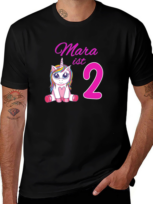 Mara ist 2 Unicorn Birthday T-Shirt