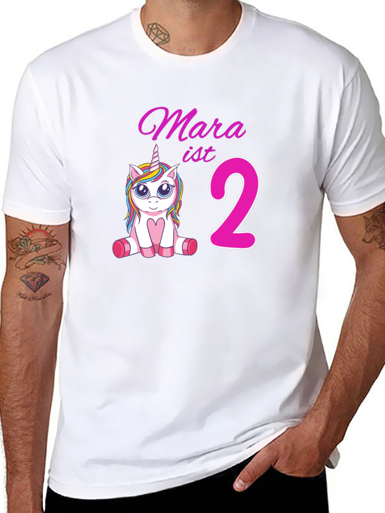 Mara ist 2 Unicorn Birthday T-Shirt