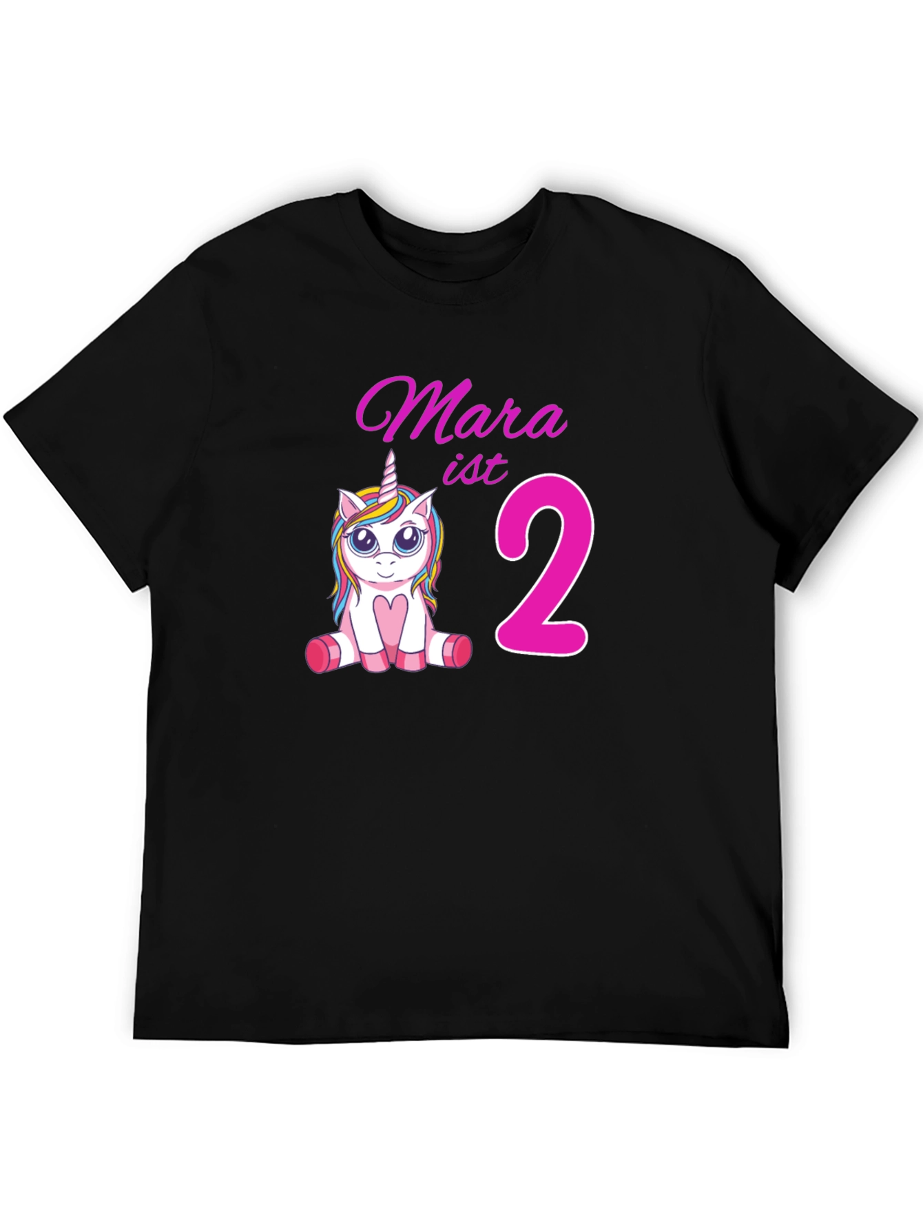 Mara ist 2 Unicorn Birthday T-Shirt