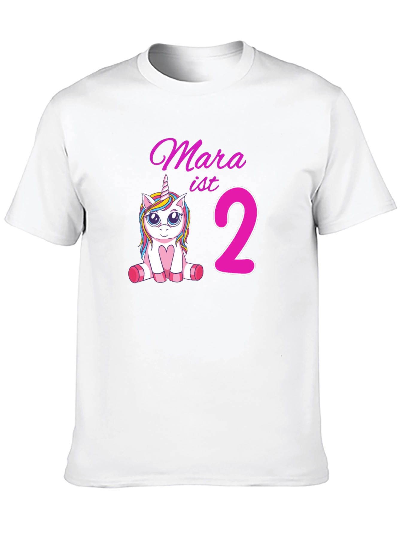 Mara ist 2 Unicorn Birthday T-Shirt