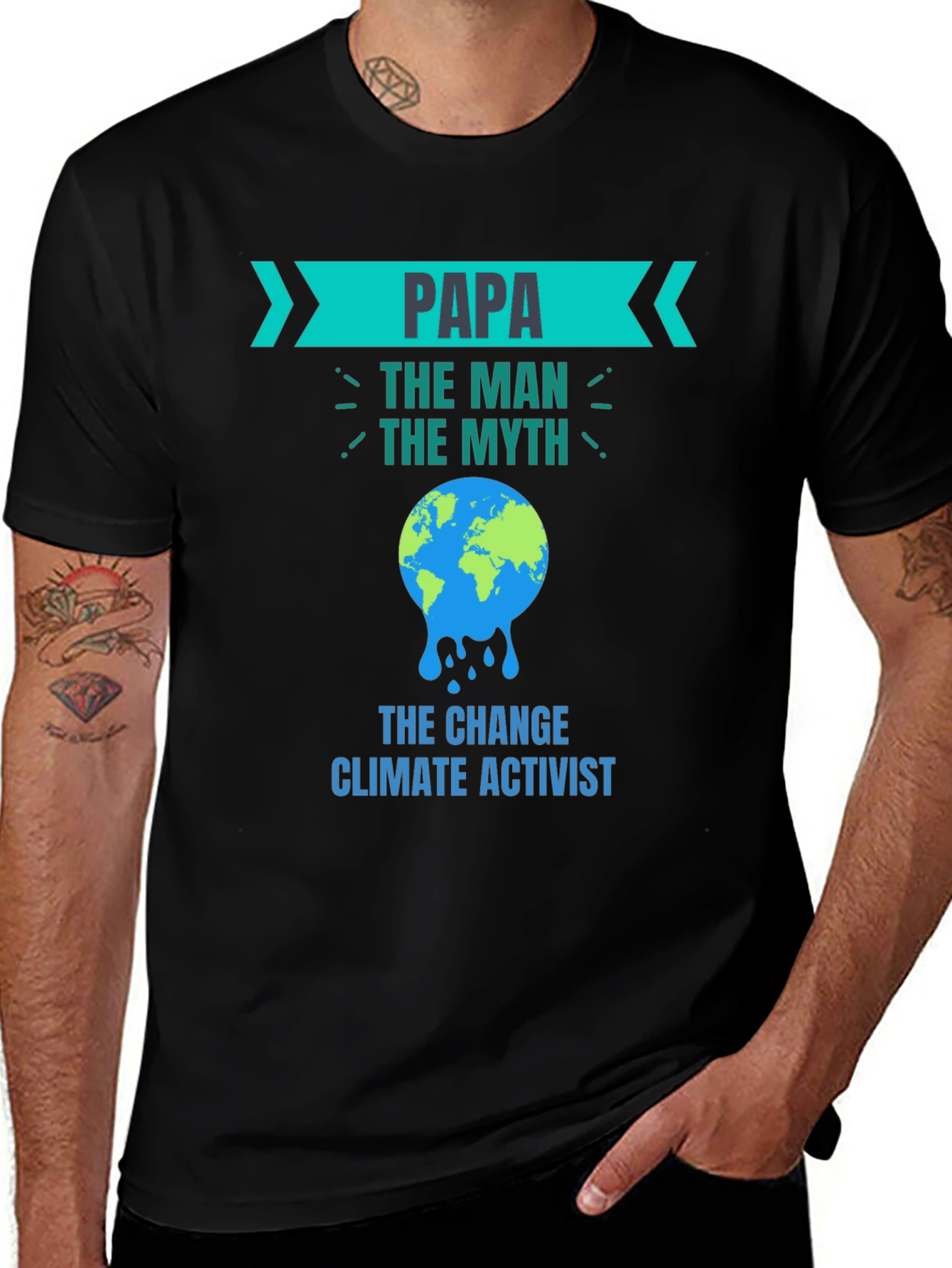 Papa Climate Activist T-Shirt