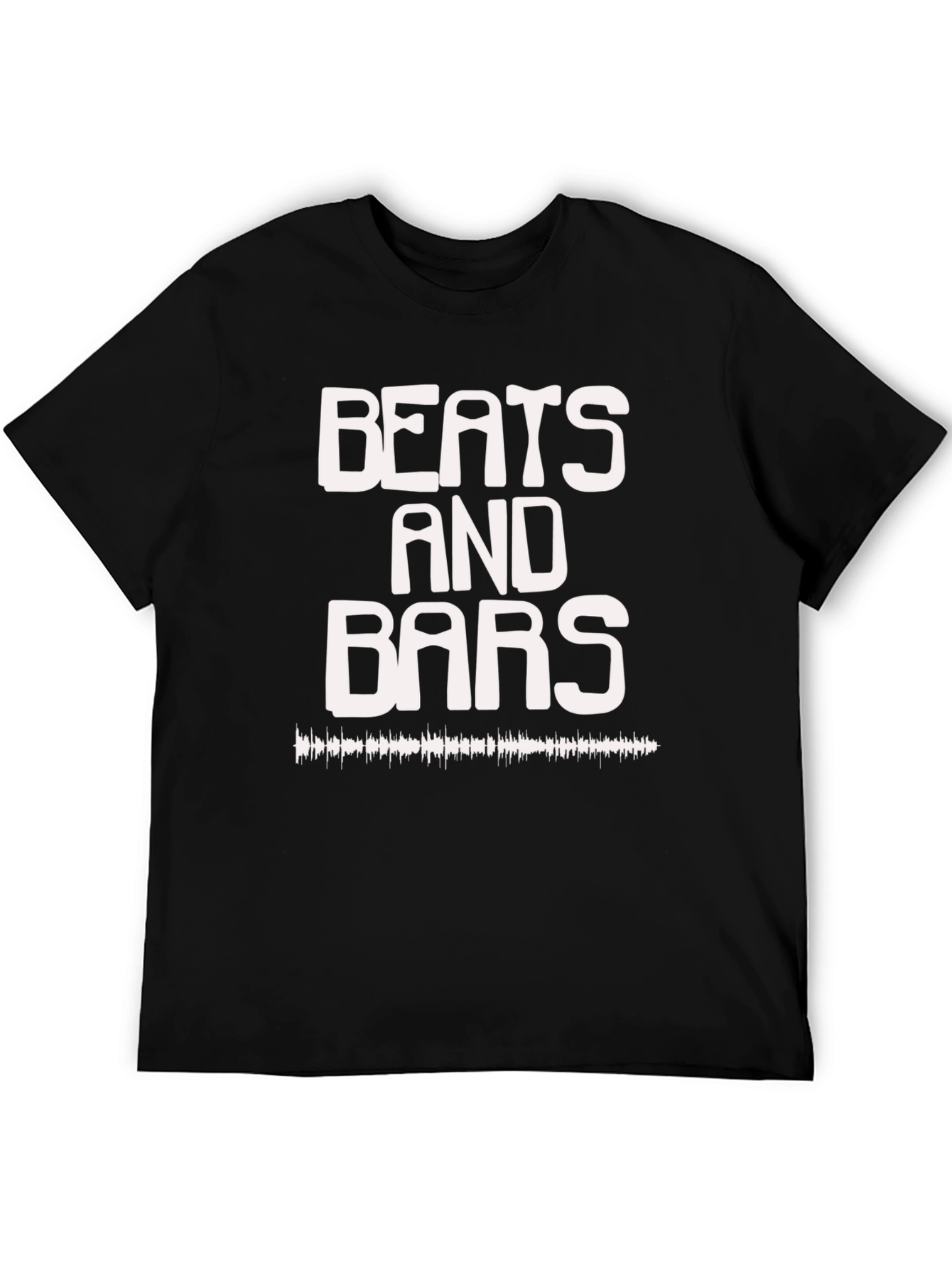 Beats and Bars Black Graphic Tee
