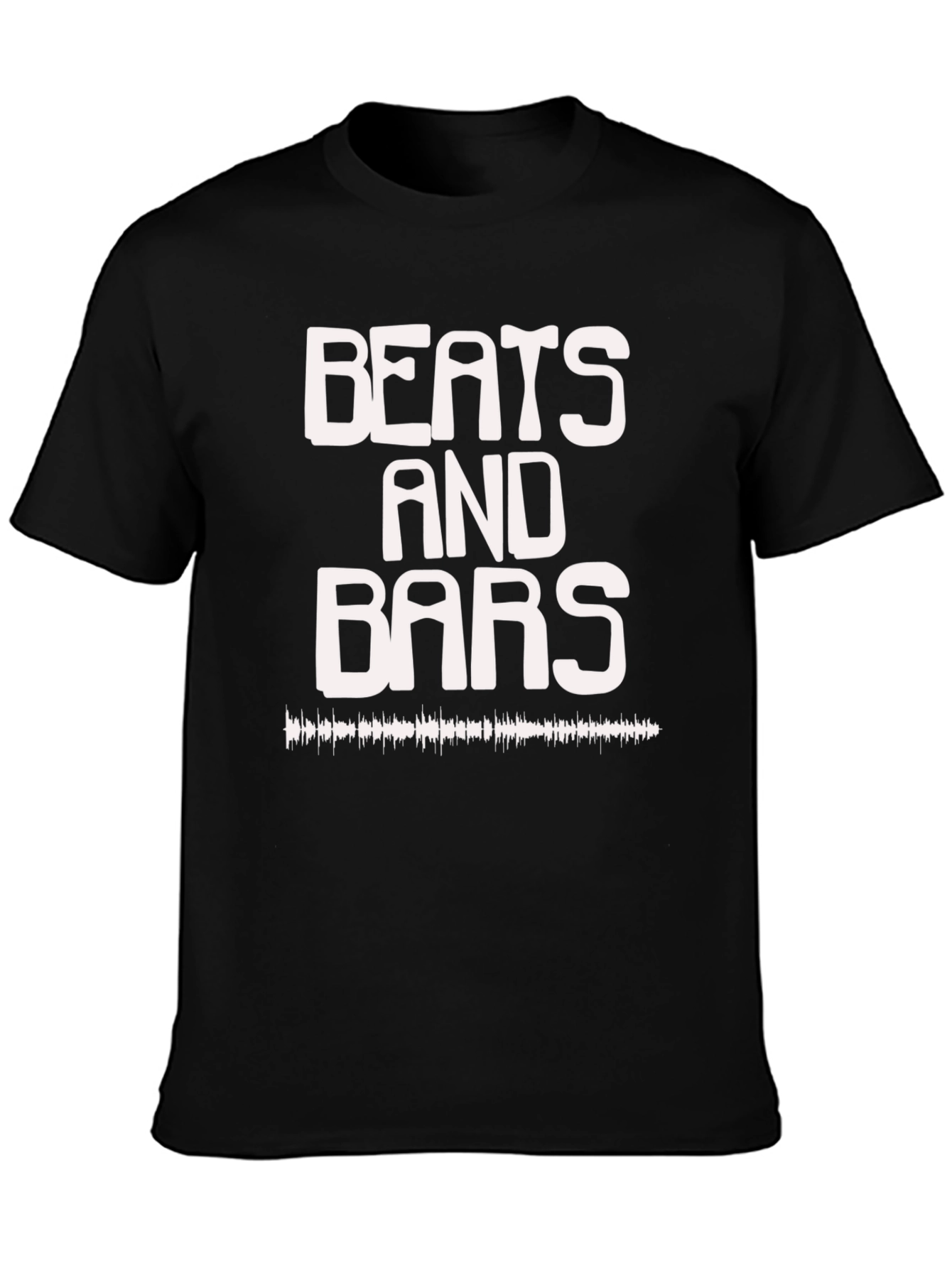 Beats and Bars Black Graphic Tee