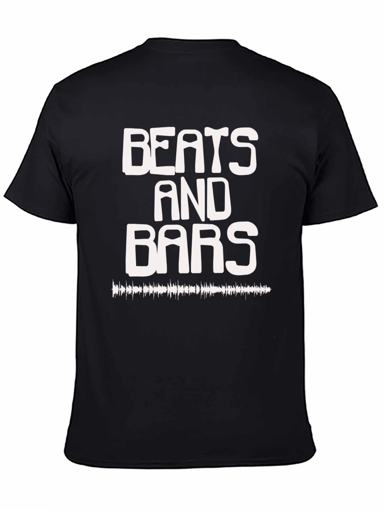 Beats and Bars Black Graphic Tee
