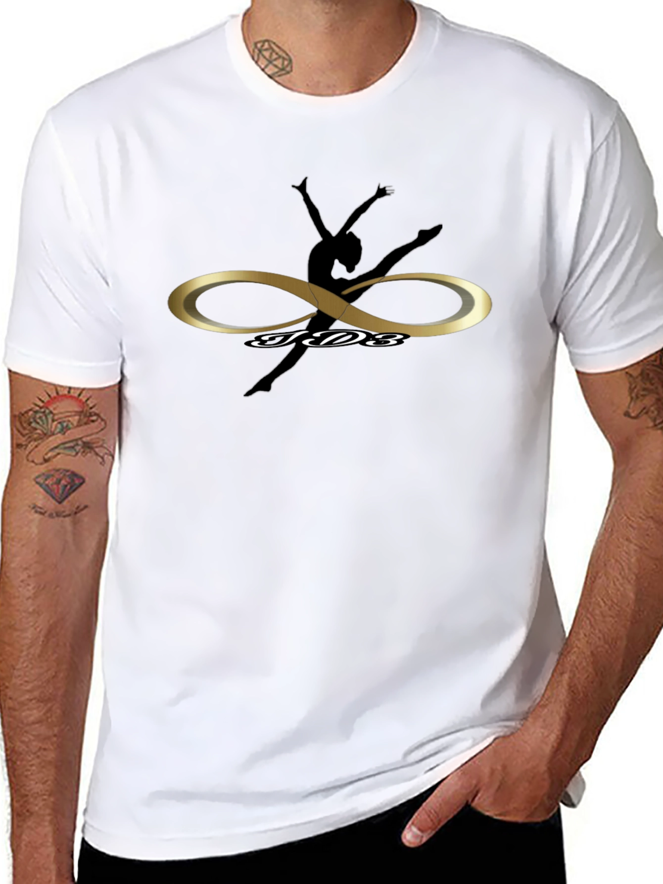 Dance Infinity Symbol Black T-Shirt
