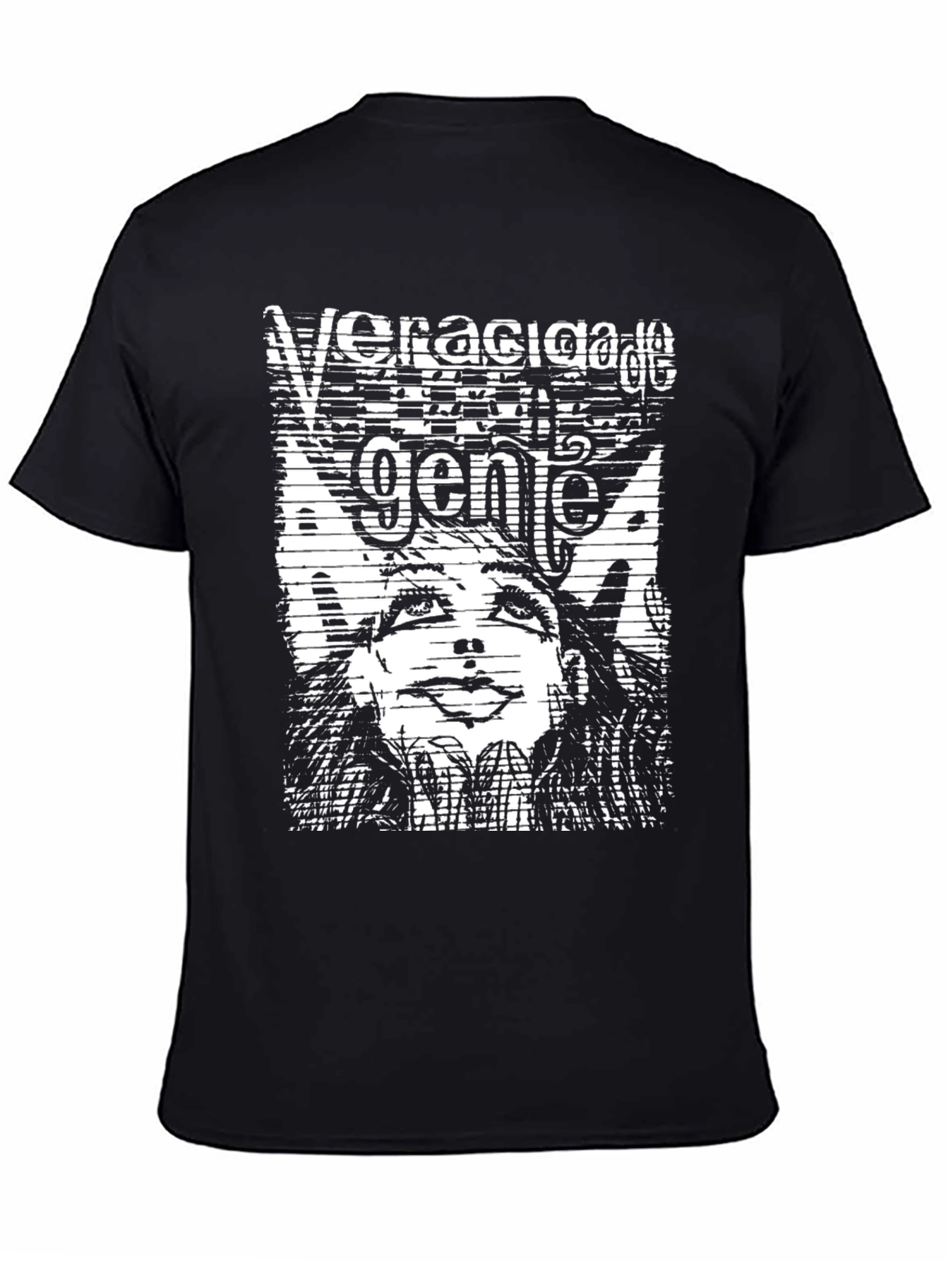 Veracigage Genie Black Graphic Tee
