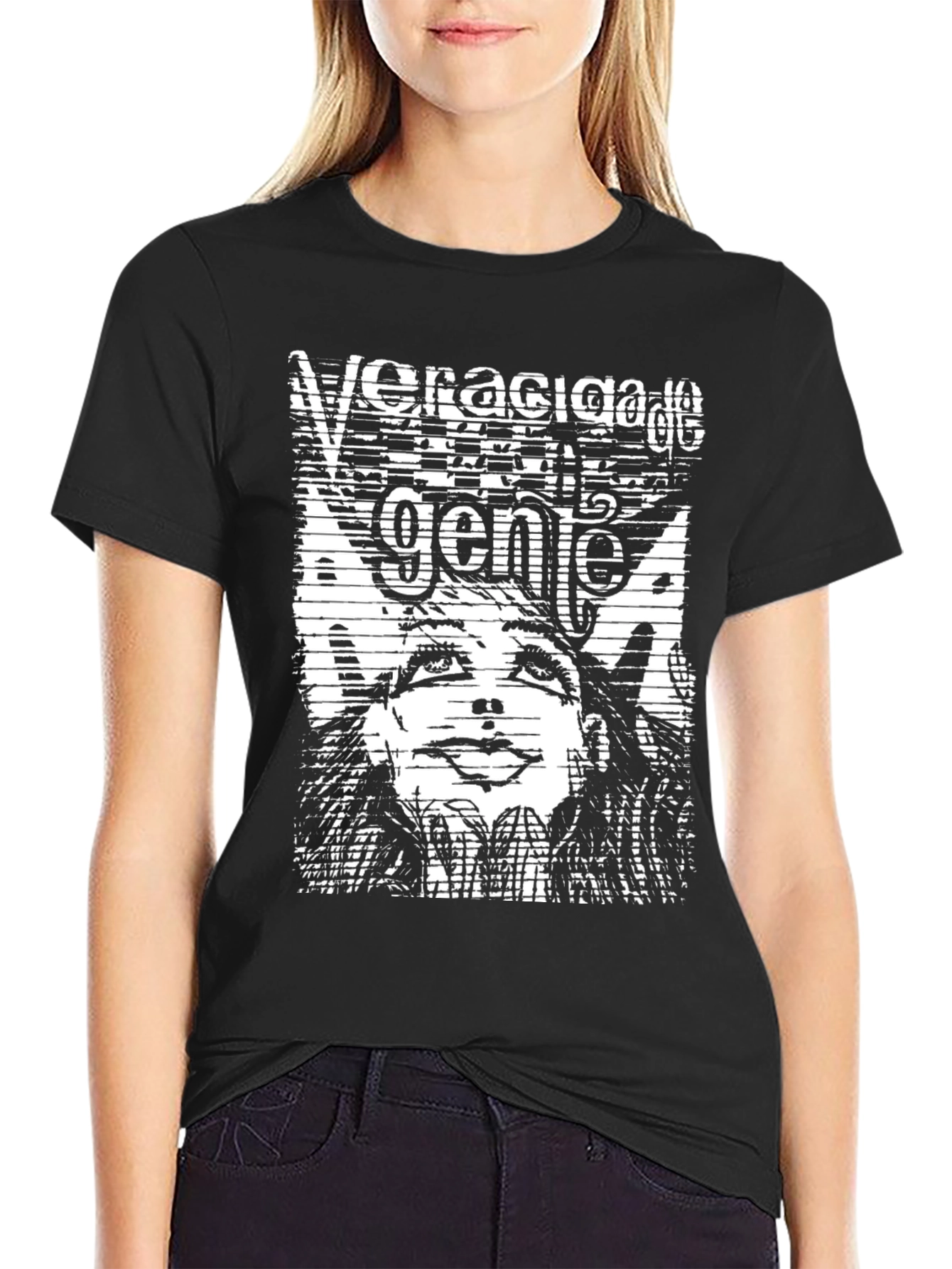 Veracigage Genie Black Graphic Tee