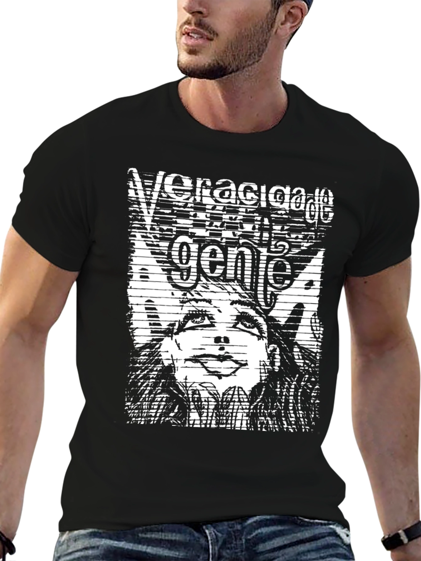 Veracigage Genie Black Graphic Tee