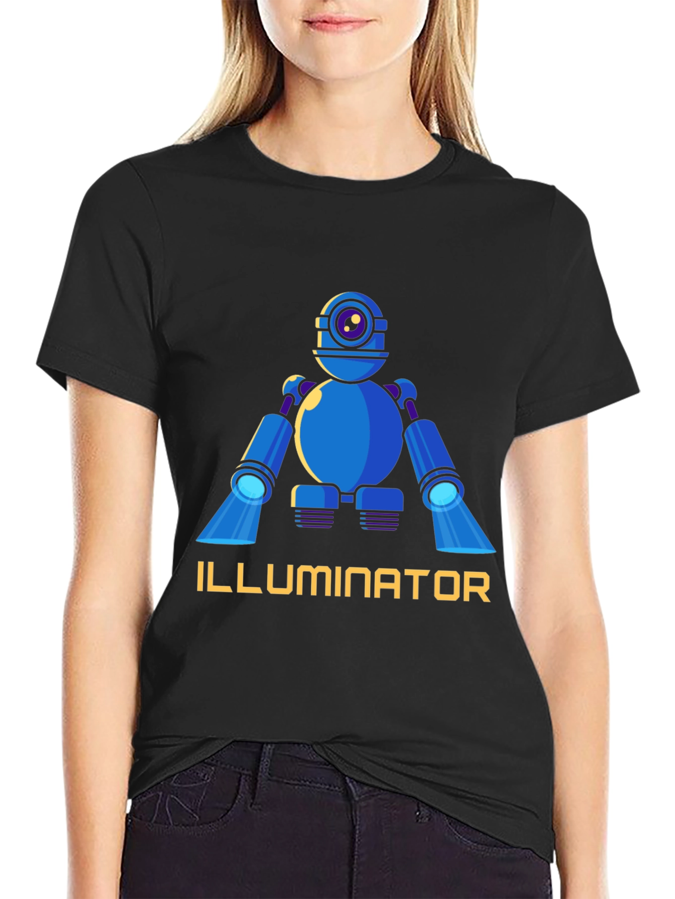 Illuminator Robot Graphic T-Shirt