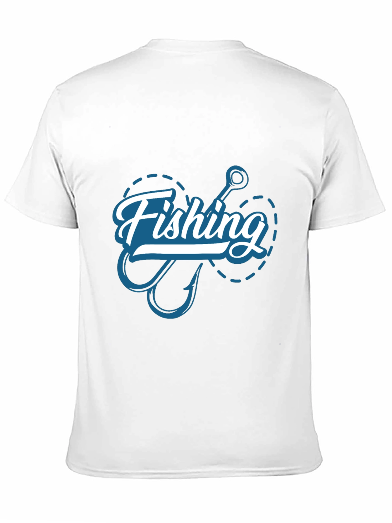 Fishing Hook Graphic T-Shirt - Casual Style