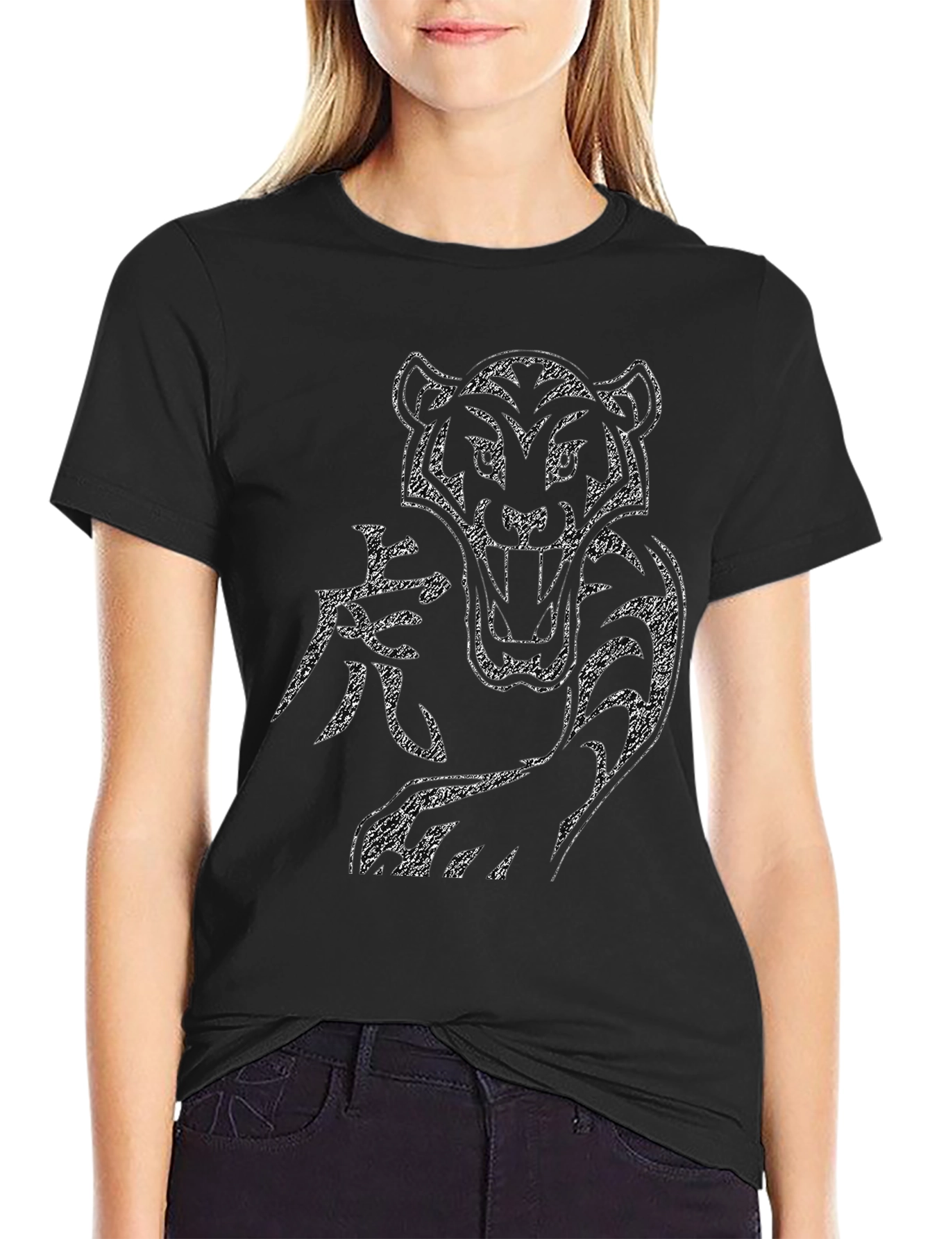 Tiger Graphic Print Mens T-Shirt