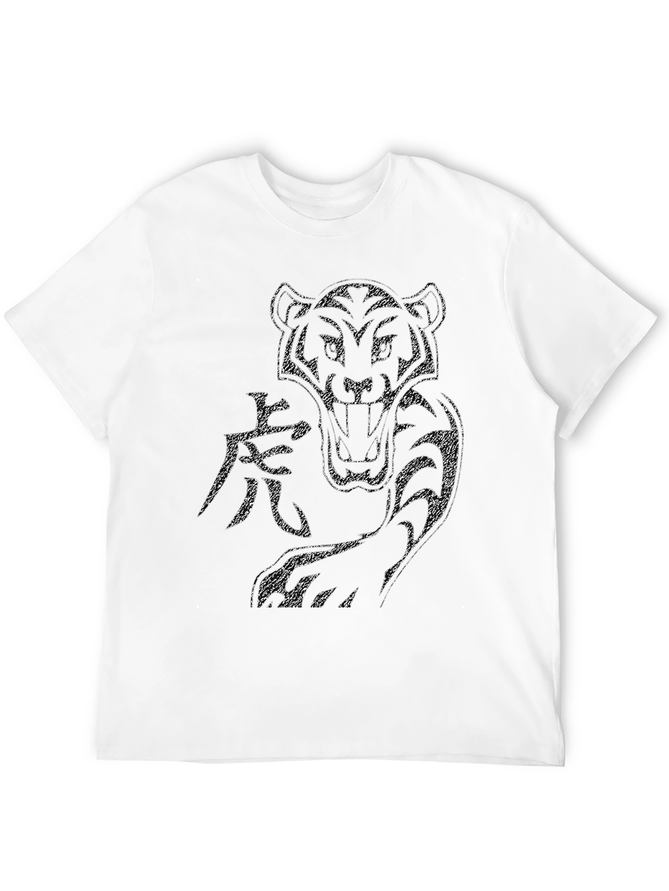 Tiger Graphic Print Mens T-Shirt