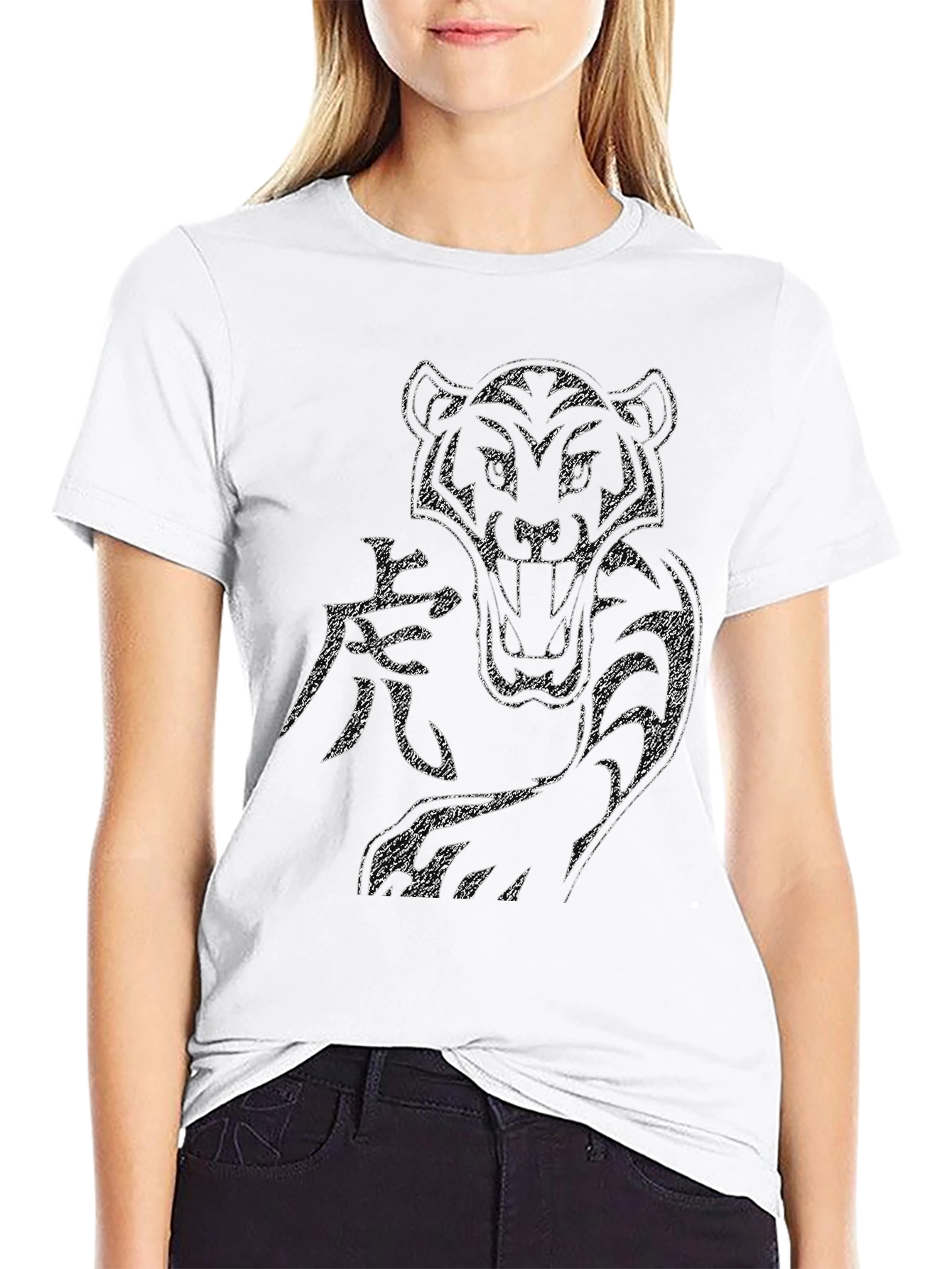 Tiger Graphic Print Mens T-Shirt
