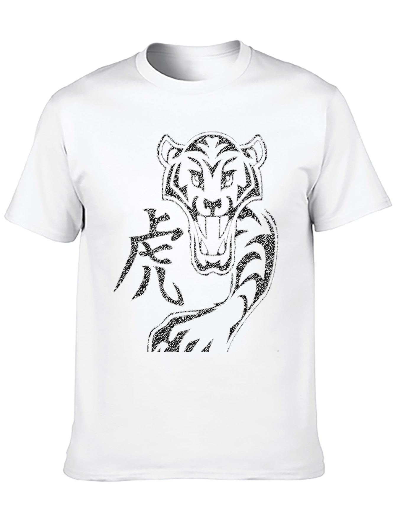 Tiger Graphic Print Mens T-Shirt