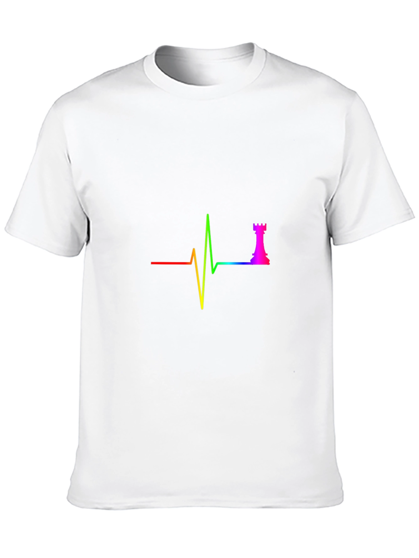 Chess Rook Heartbeat T-Shirt