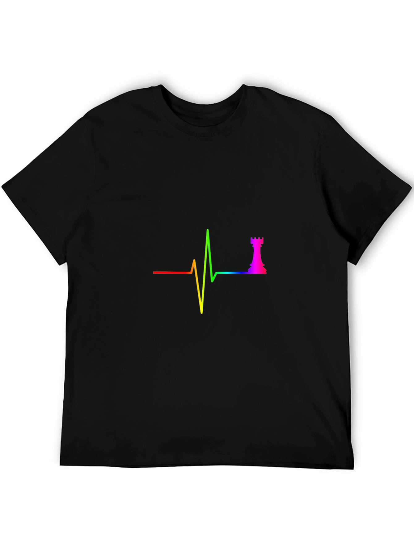 Chess Rook Heartbeat T-Shirt