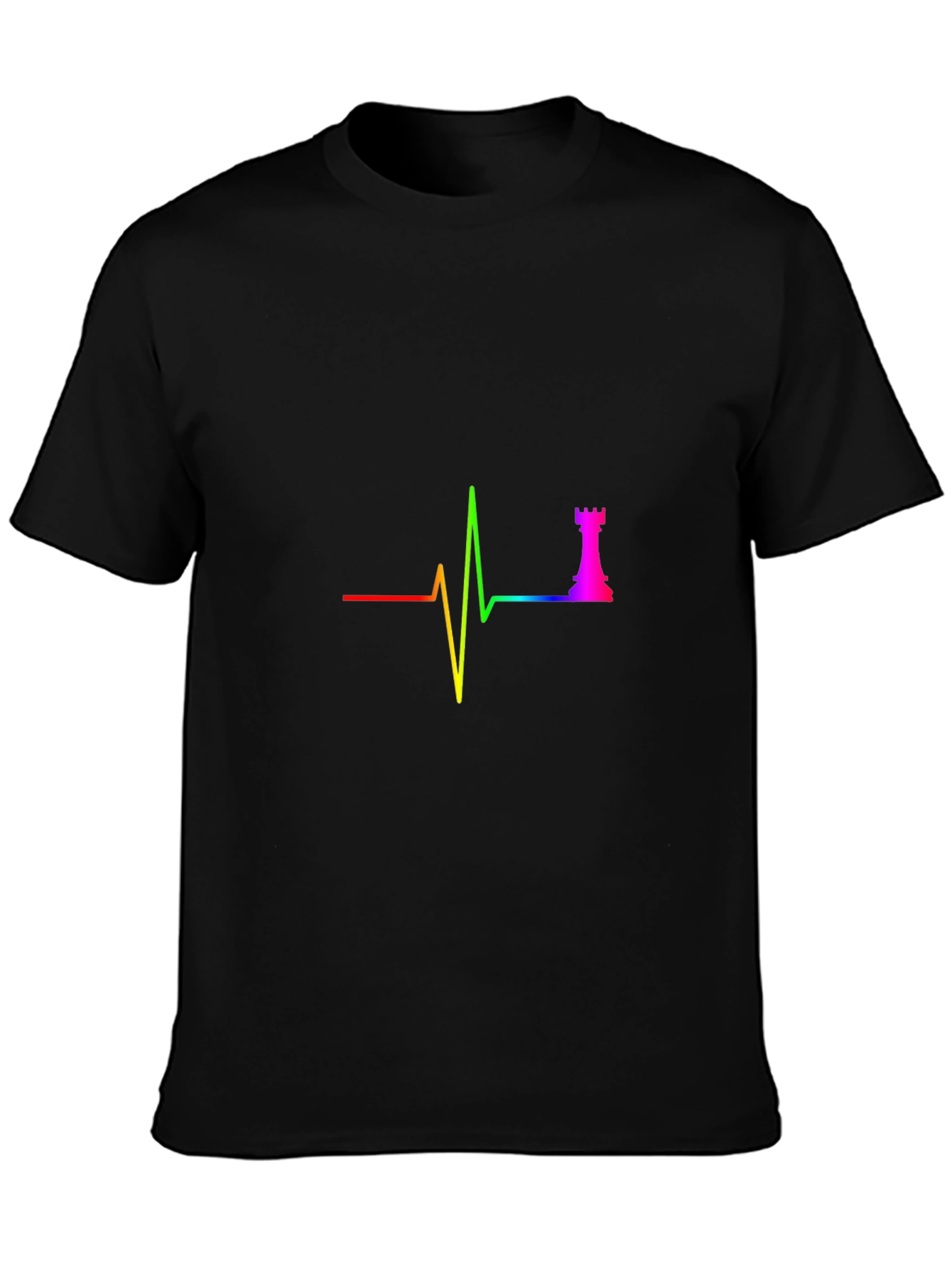 Chess Rook Heartbeat T-Shirt