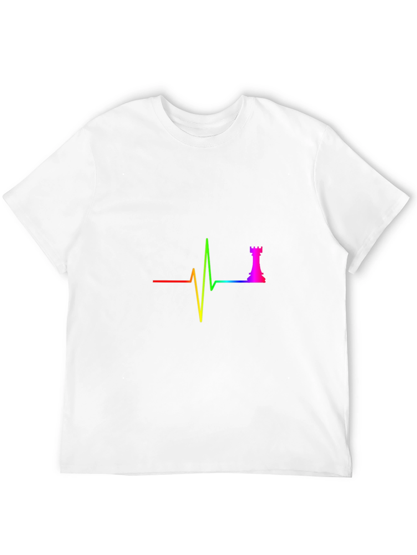 Chess Rook Heartbeat T-Shirt