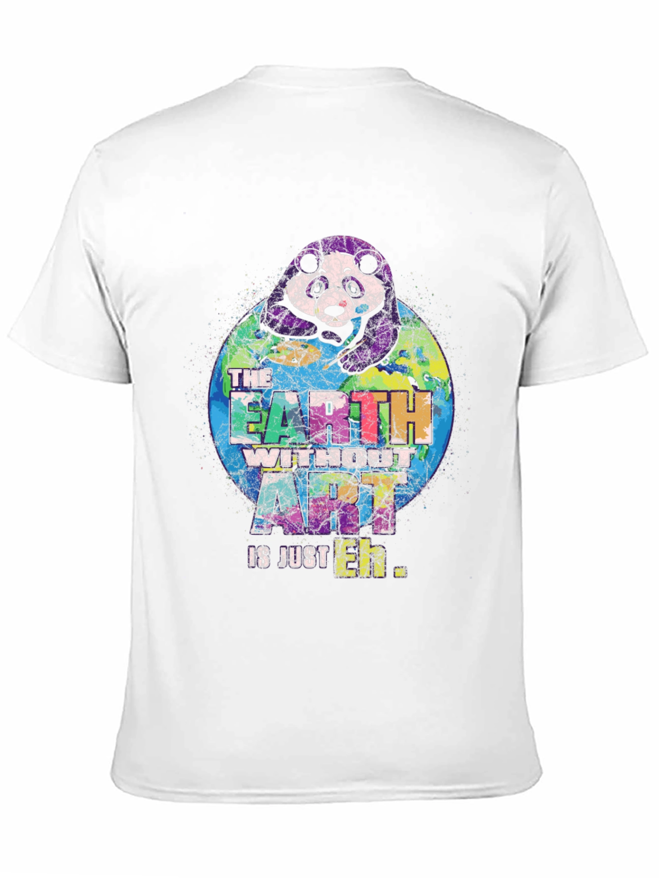 Art Lovers Panda Earth Graphic T-Shirt