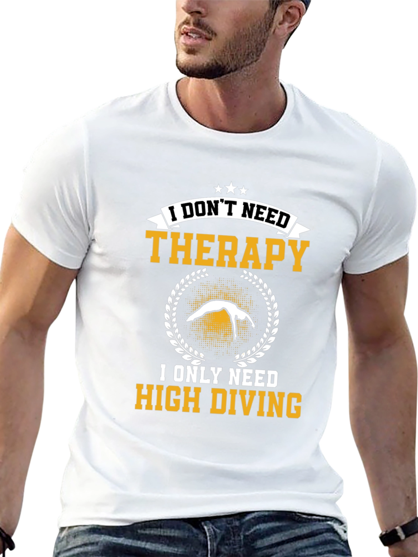 High Diving Therapy T-Shirt - Funny Athlete Tee