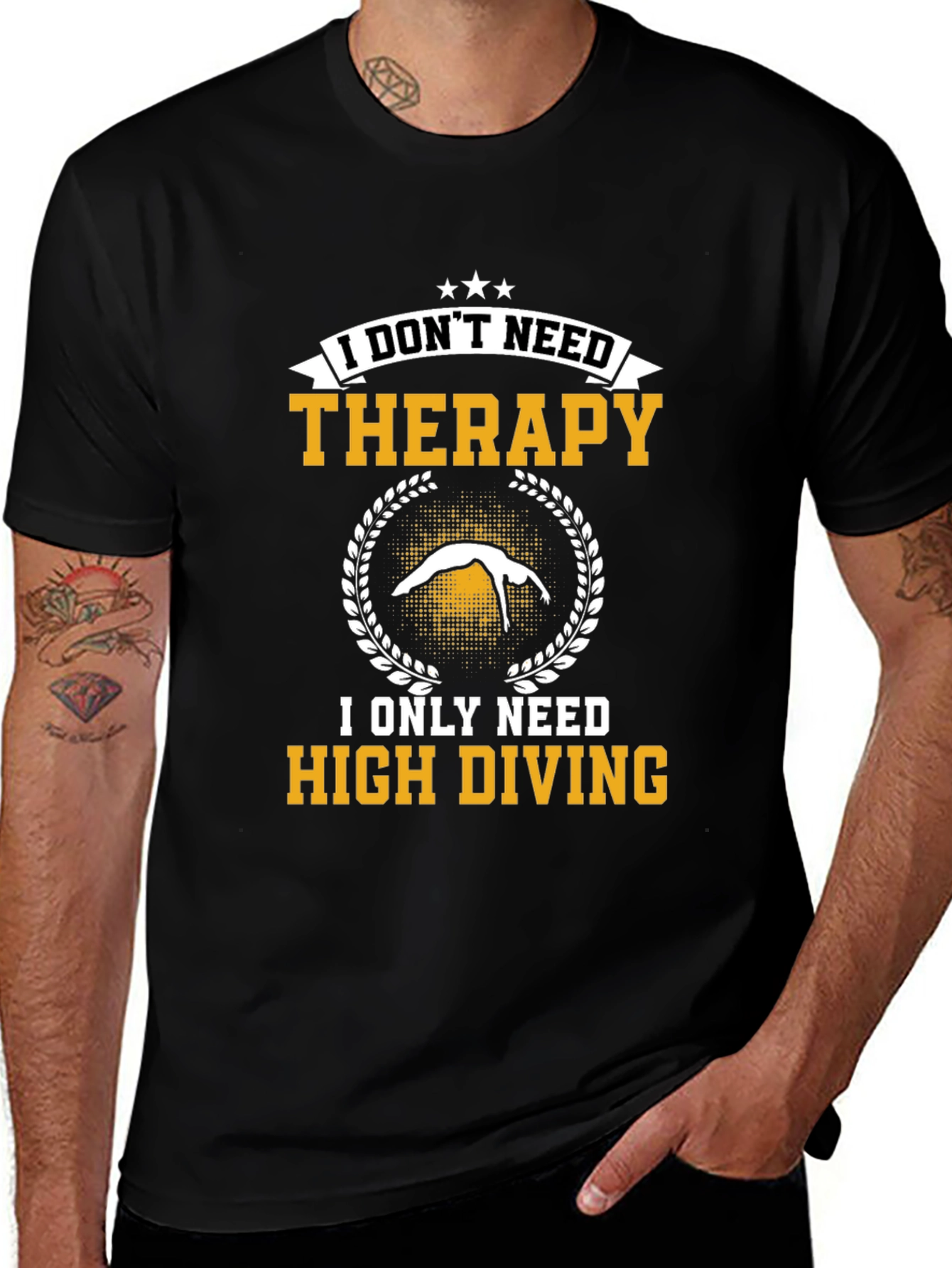 High Diving Therapy T-Shirt - Funny Athlete Tee