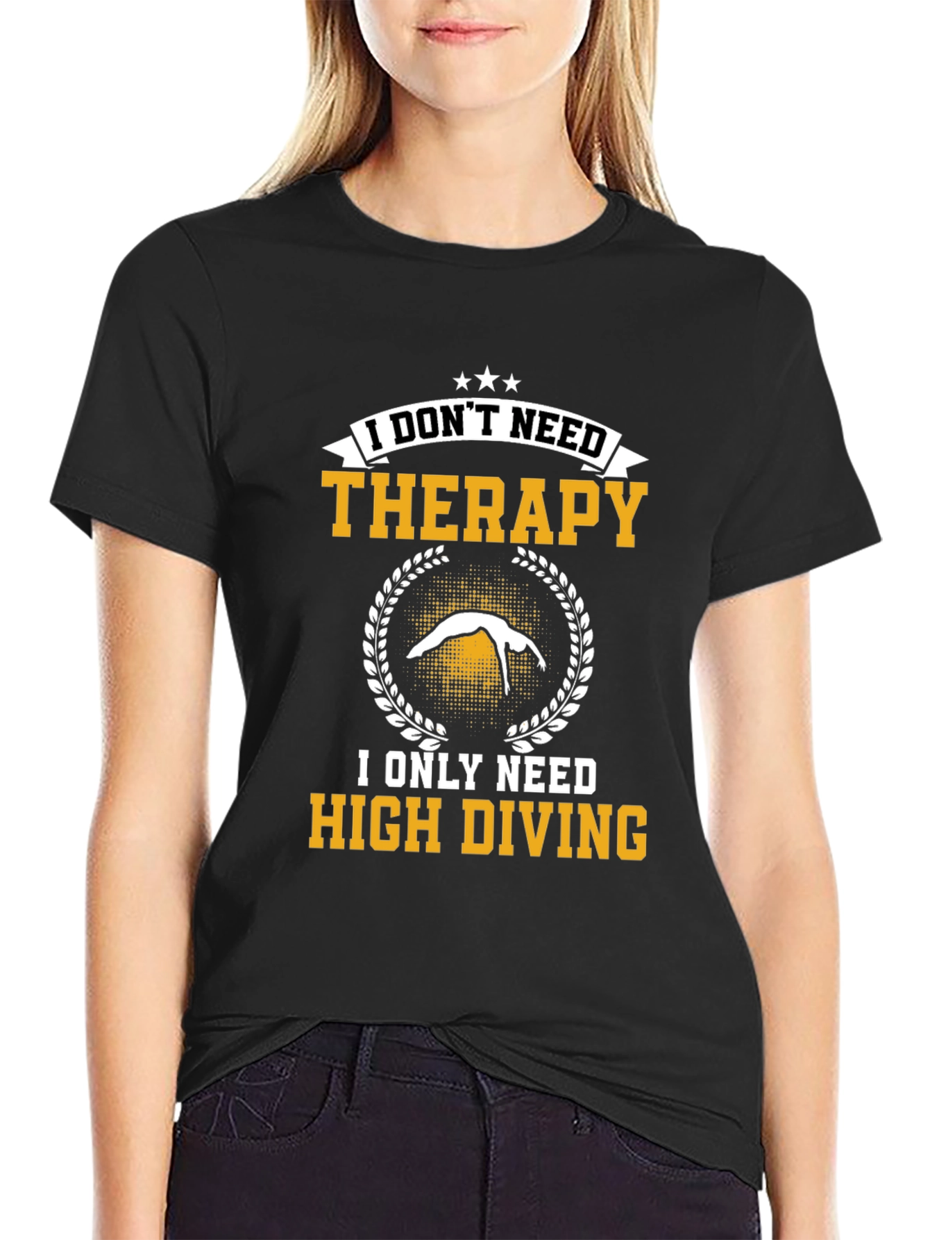 High Diving Therapy T-Shirt - Funny Athlete Tee