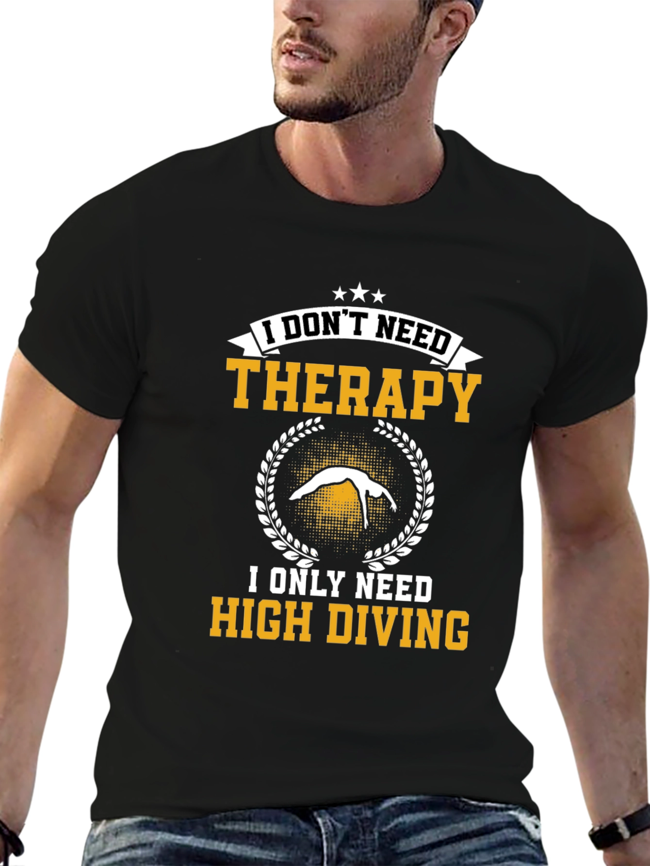 High Diving Therapy T-Shirt - Funny Athlete Tee