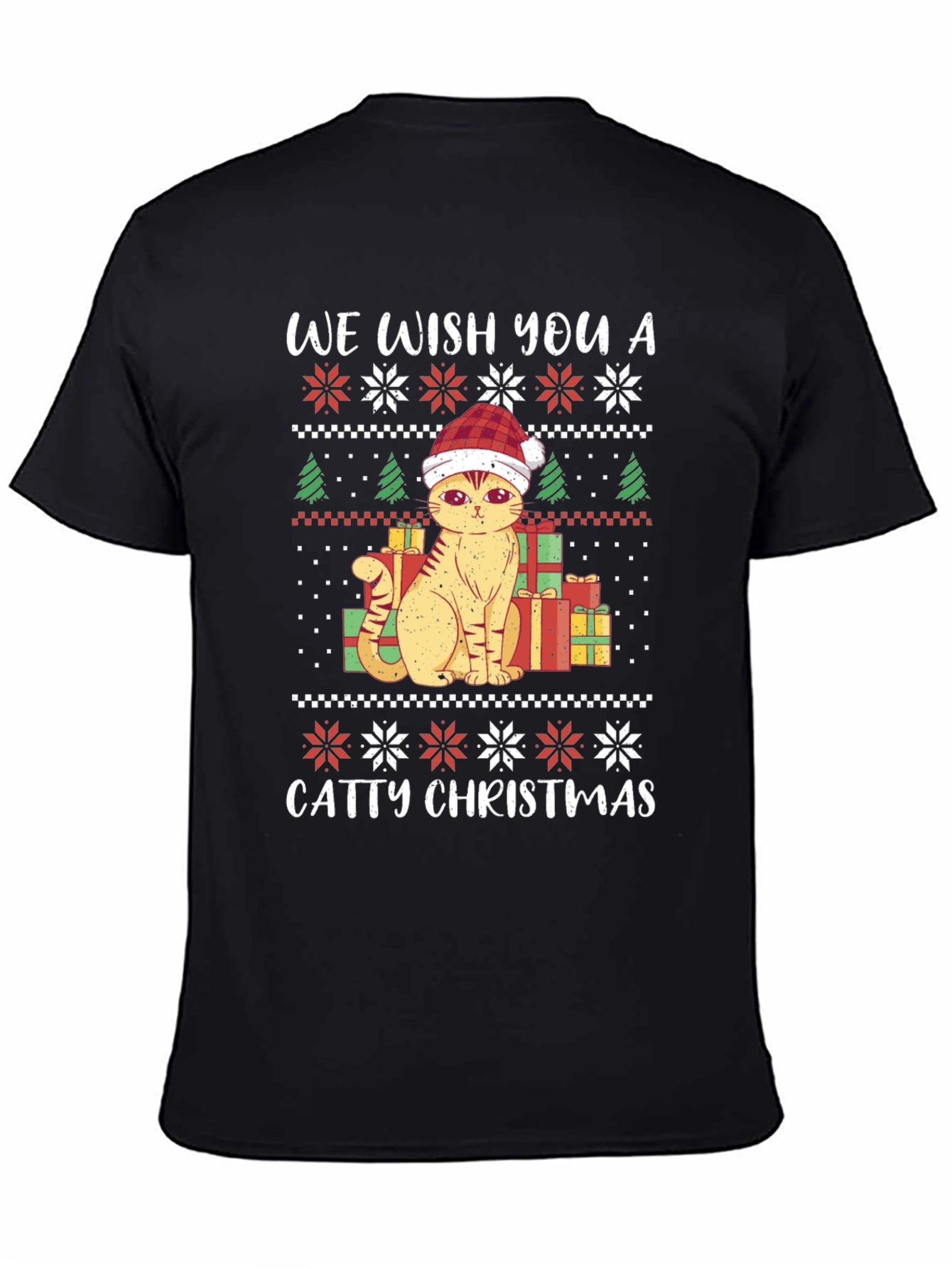 Catty Christmas T-Shirt - Festive Holiday Tee