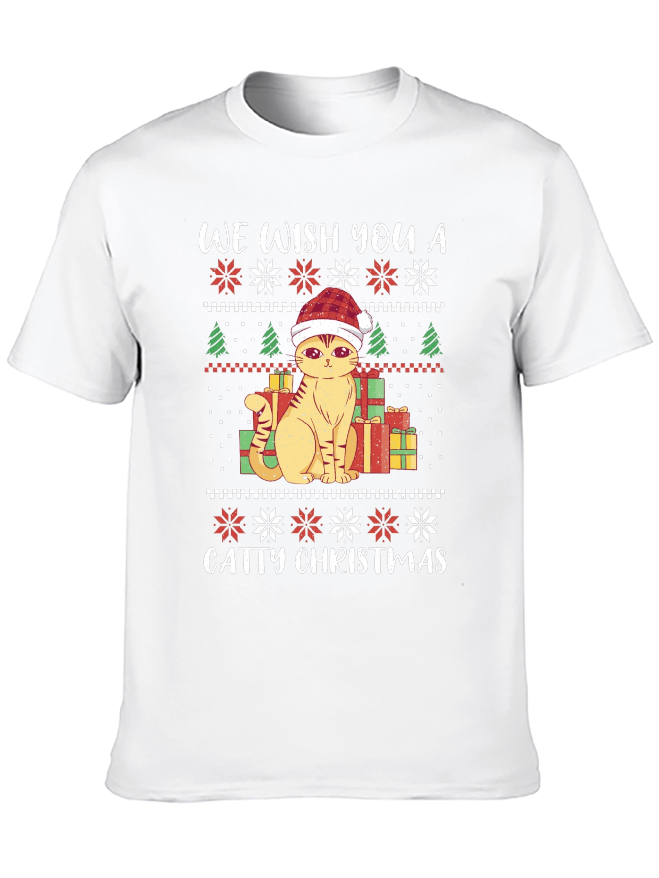 Catty Christmas T-Shirt - Festive Holiday Tee