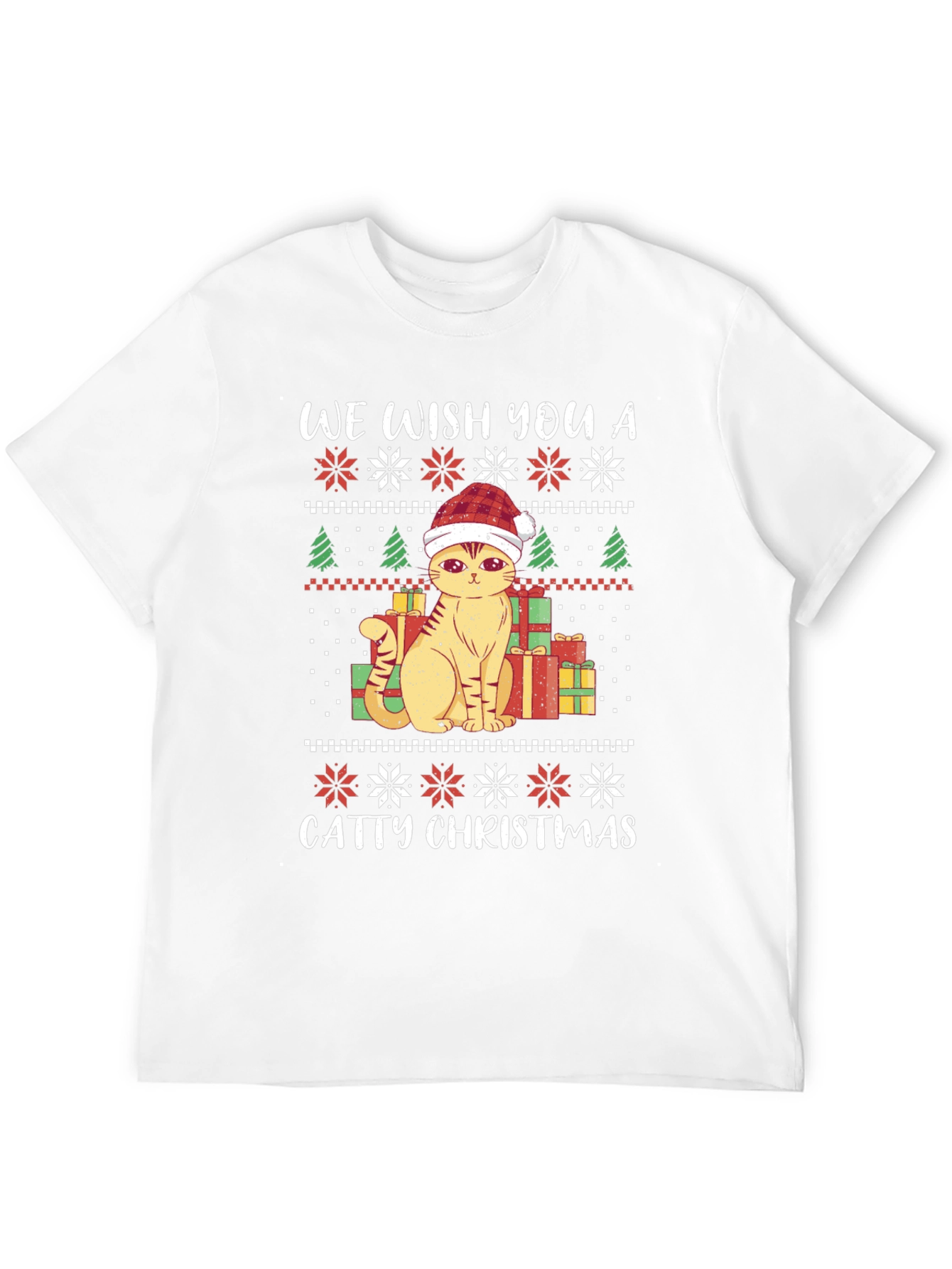 Catty Christmas T-Shirt - Festive Holiday Tee