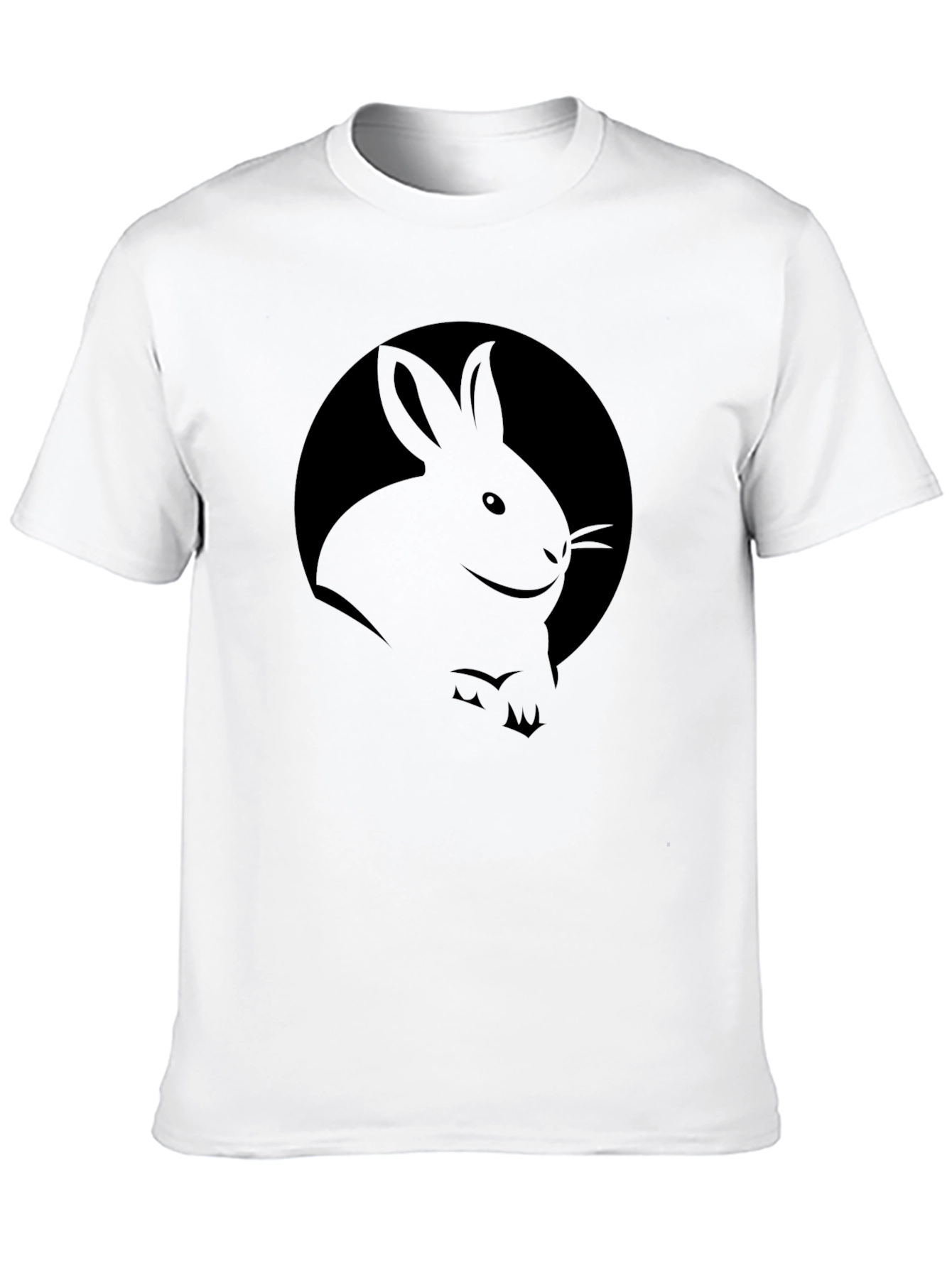 Rabbit Graphic Black T-Shirt