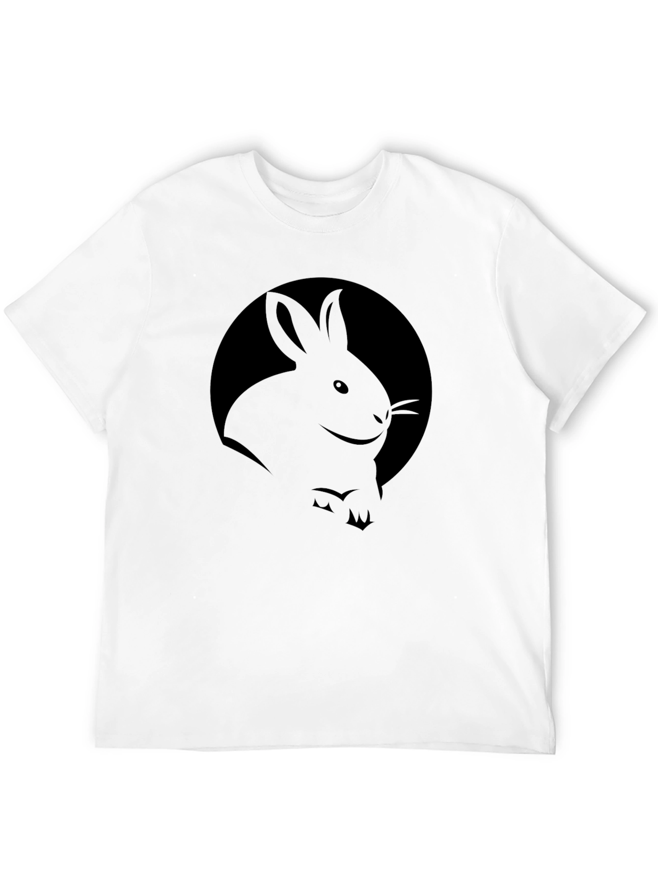 Rabbit Graphic Black T-Shirt