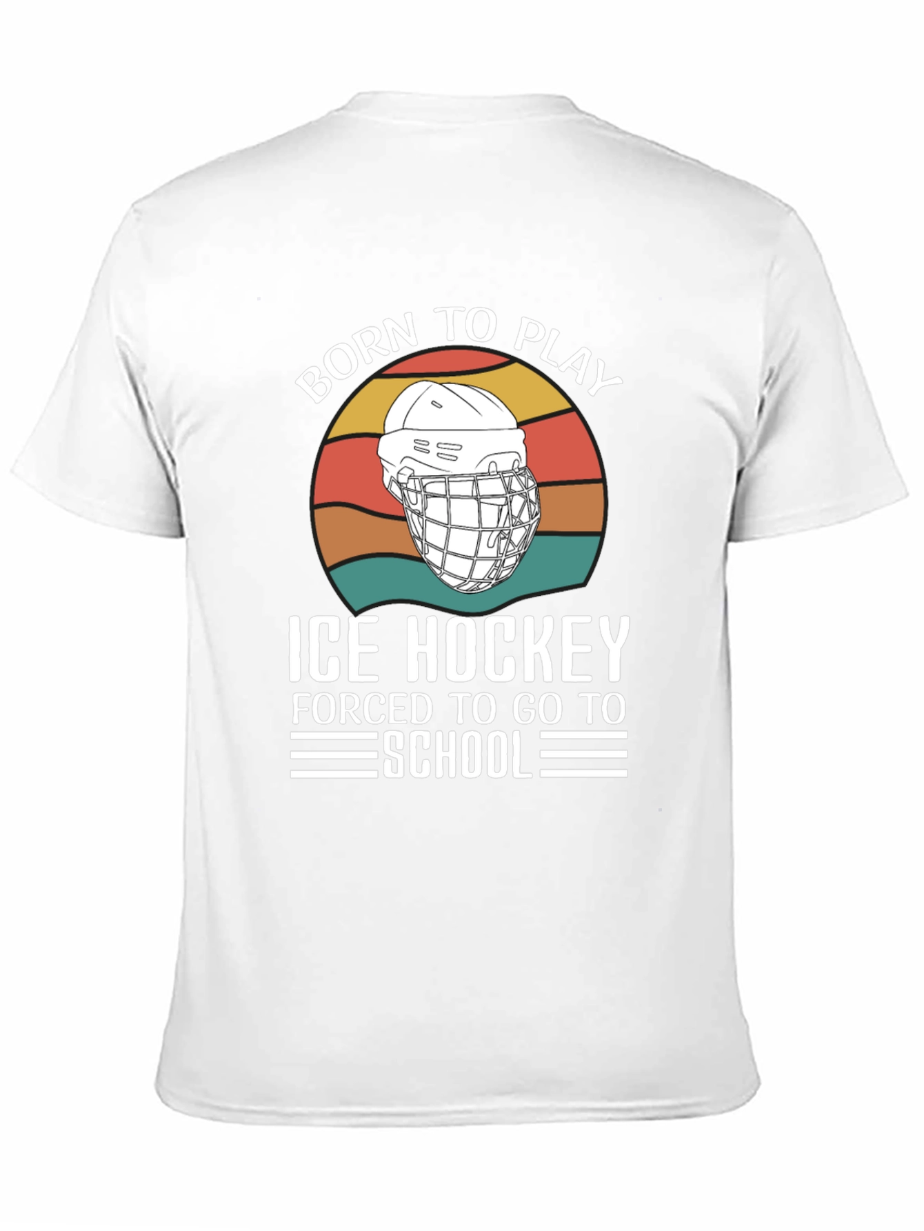 Born To Play Ice Hockey Graphic T-Shirt