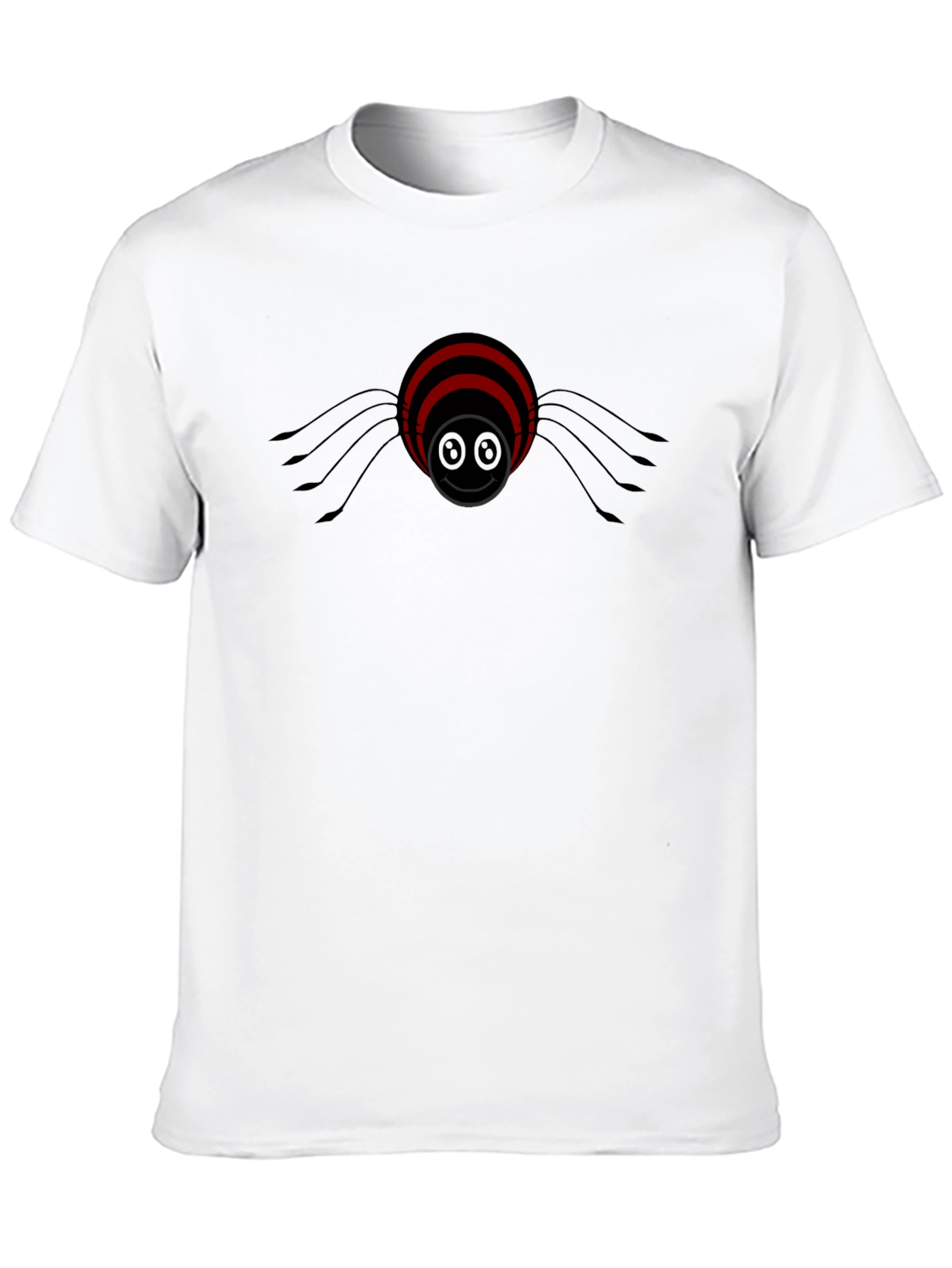 Cute Spider Graphic Black T-Shirt