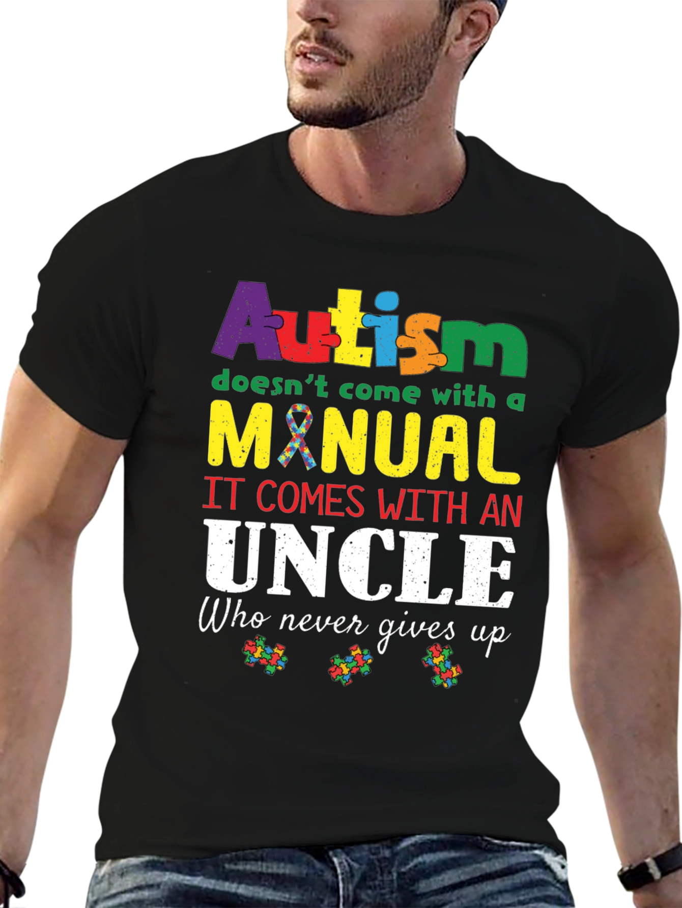 Autism Awareness Uncle T-Shirt