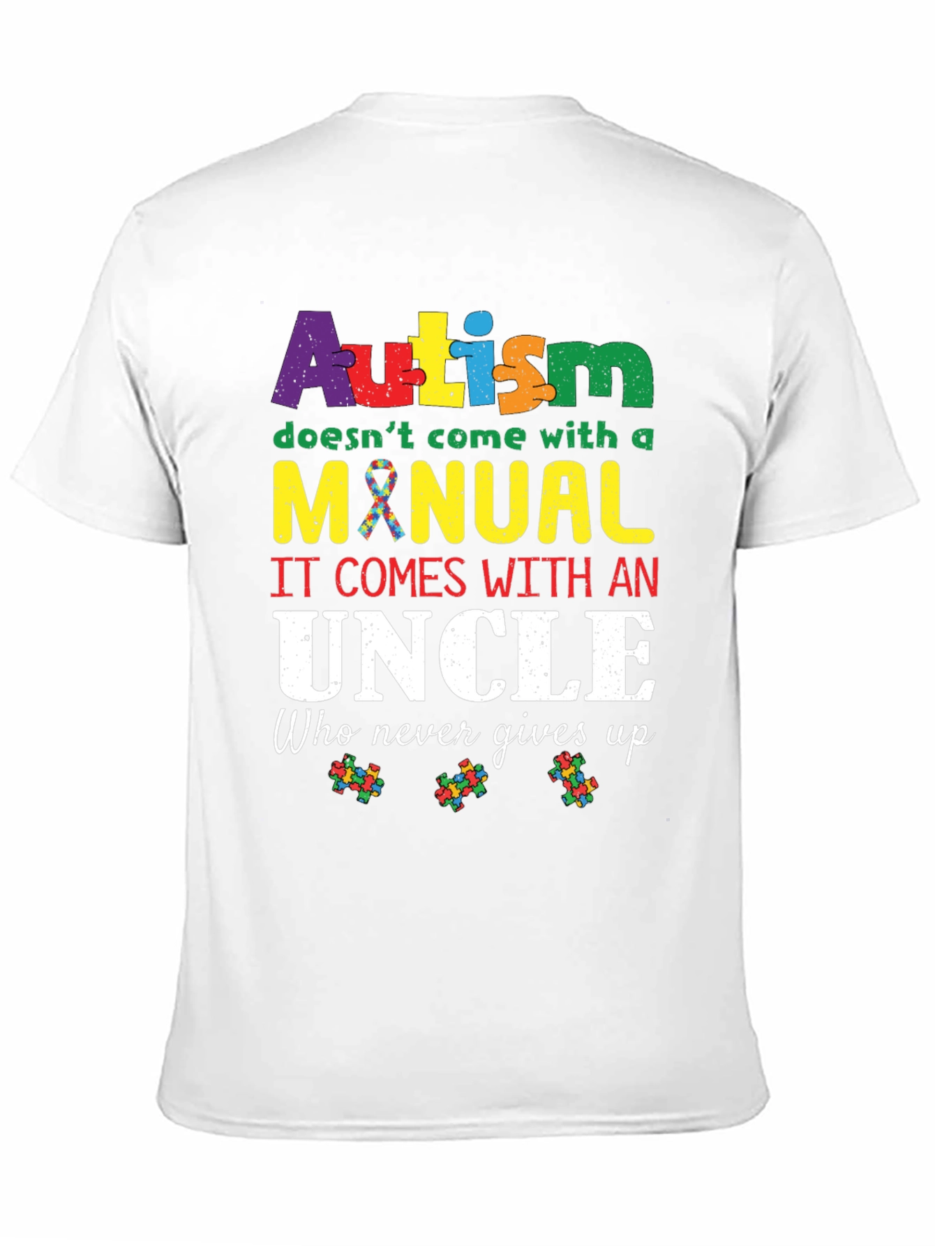 Autism Awareness Uncle T-Shirt