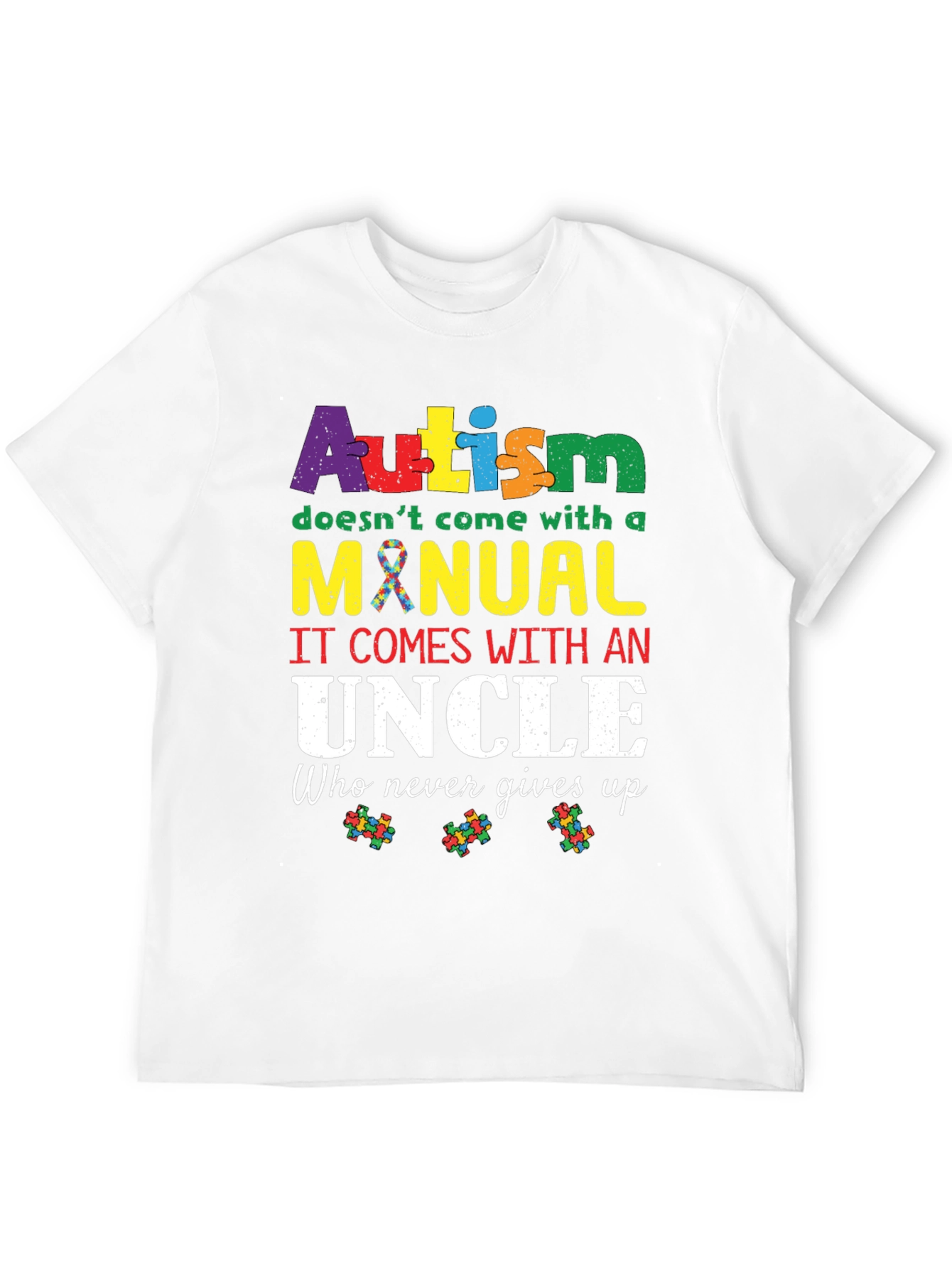 Autism Awareness Uncle T-Shirt