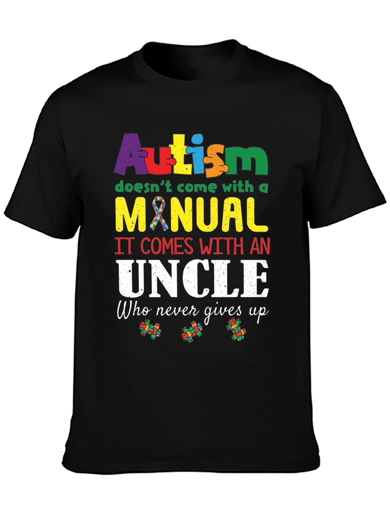 Autism Awareness Uncle T-Shirt