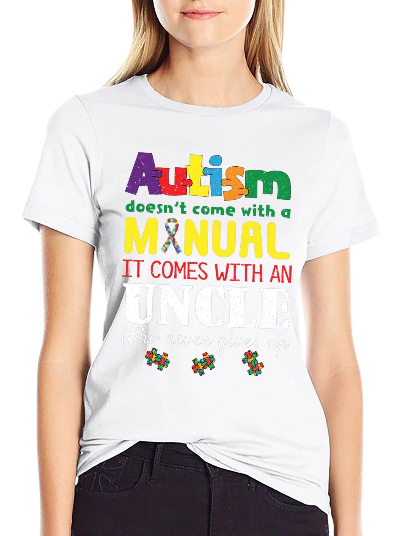 Autism Awareness Uncle T-Shirt