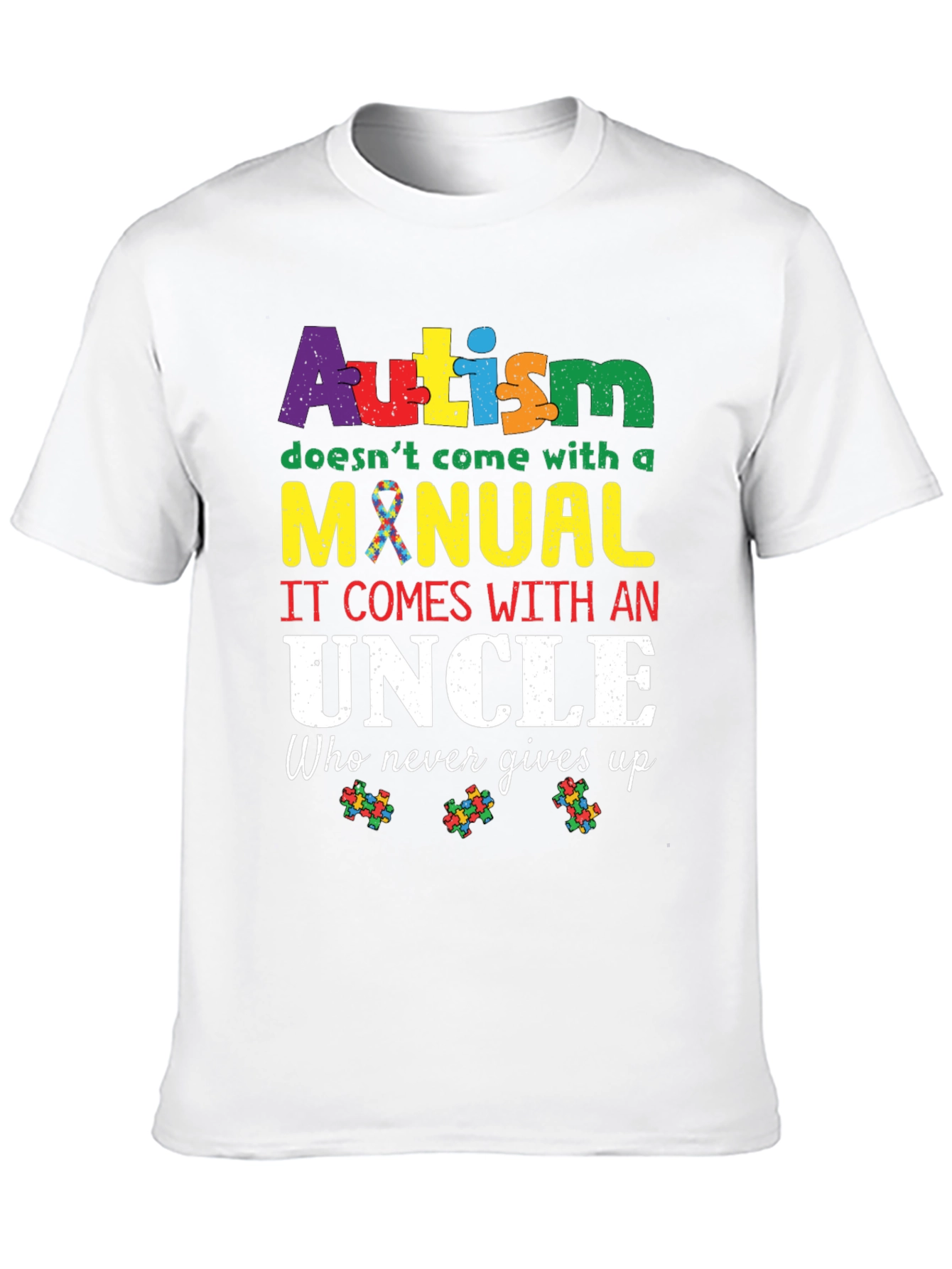 Autism Awareness Uncle T-Shirt
