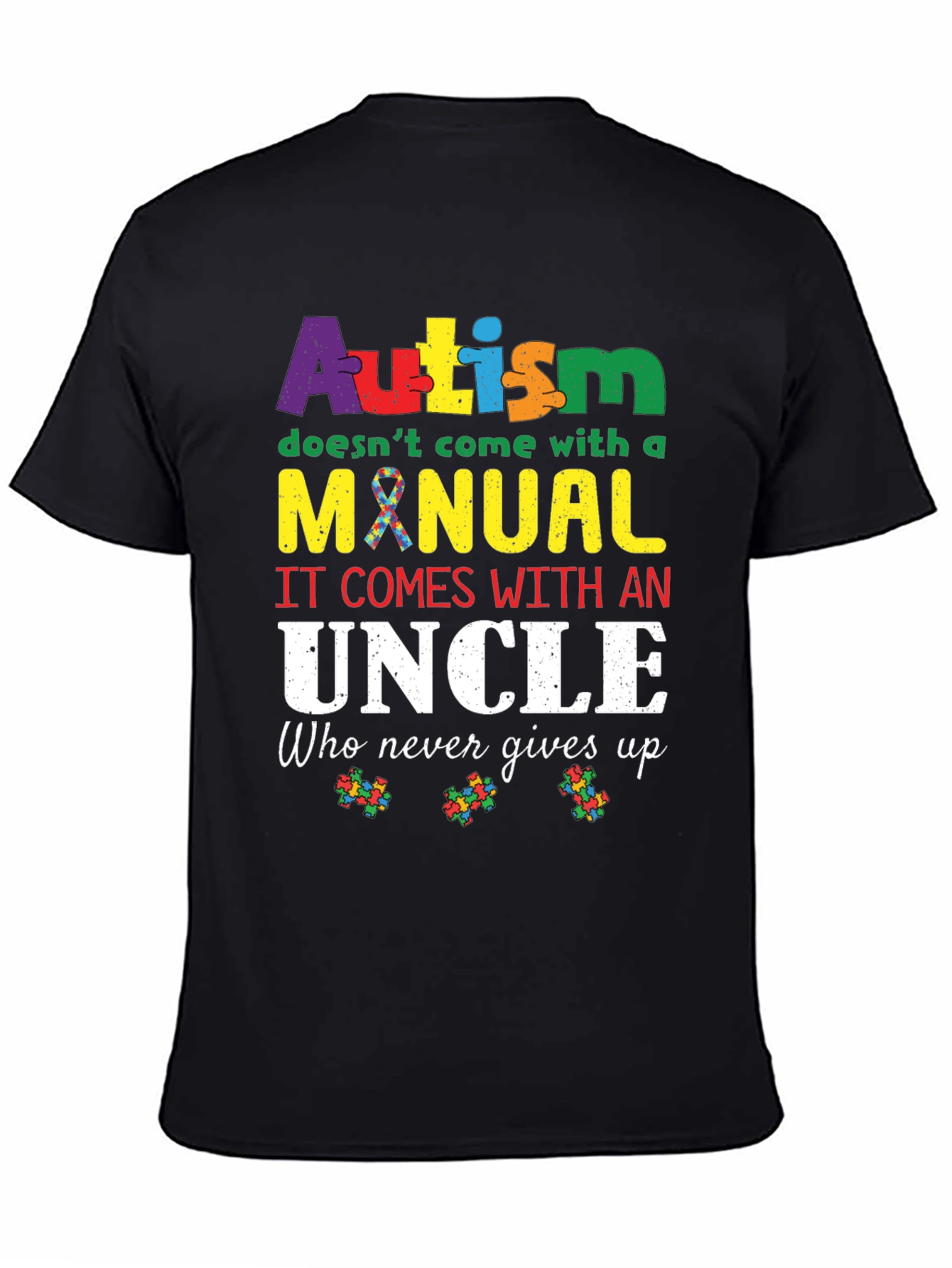 Autism Awareness Uncle T-Shirt