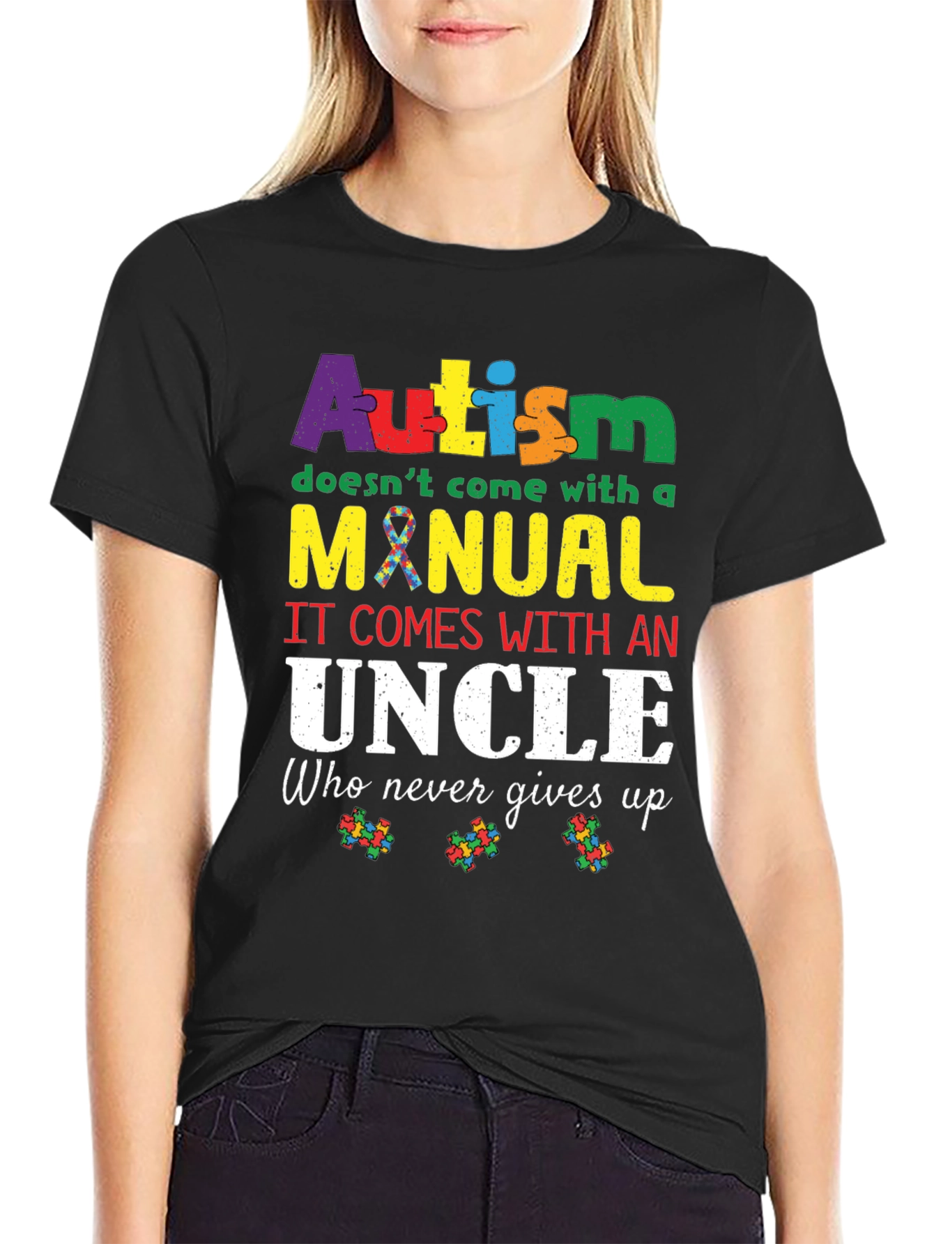 Autism Awareness Uncle T-Shirt