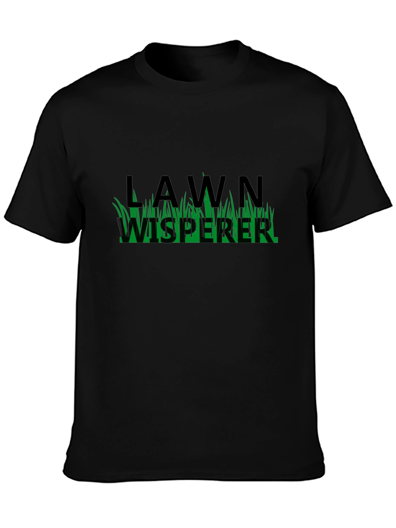 Lawn Whisperer T-Shirt - Black Cotton Blend