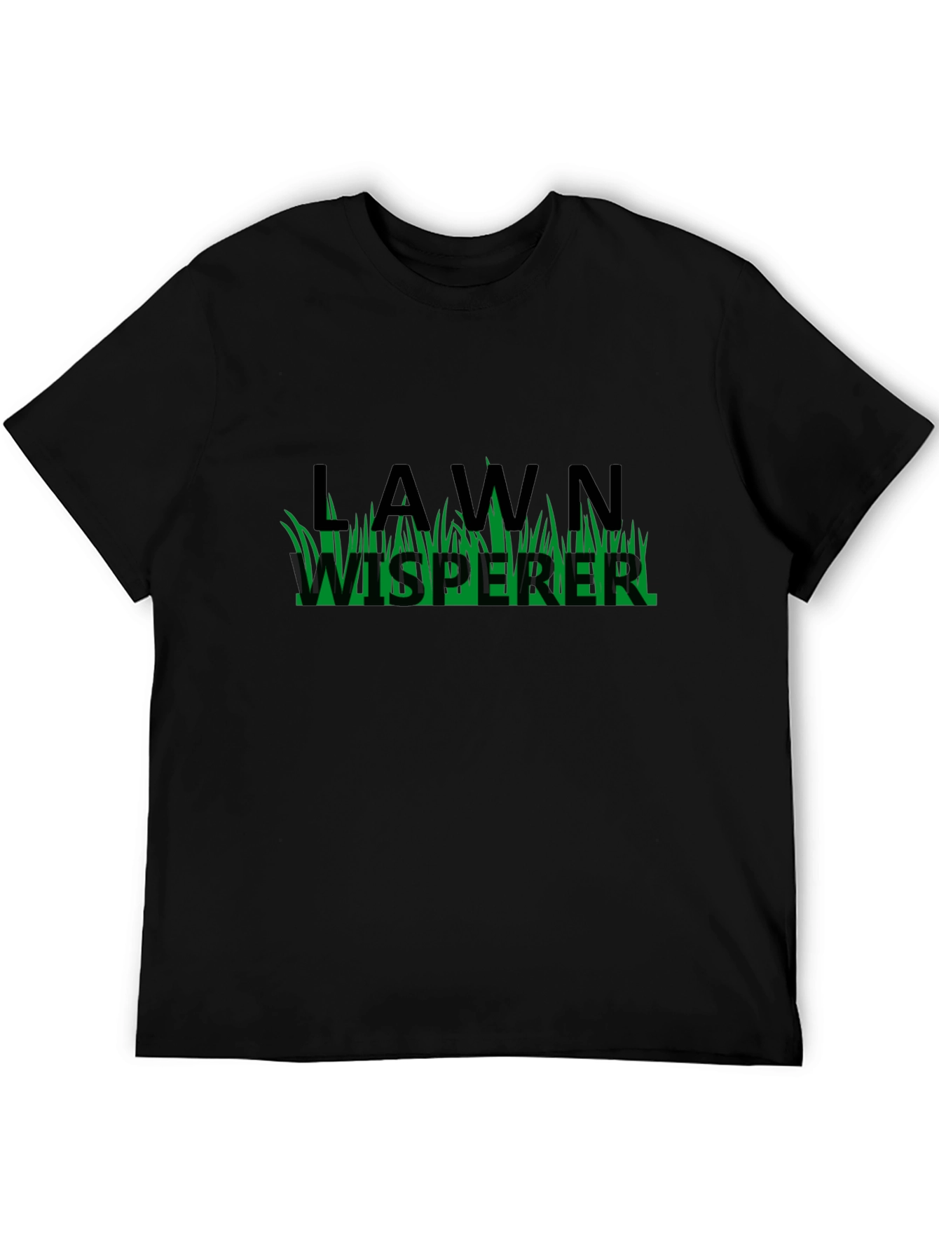 Lawn Whisperer T-Shirt - Black Cotton Blend