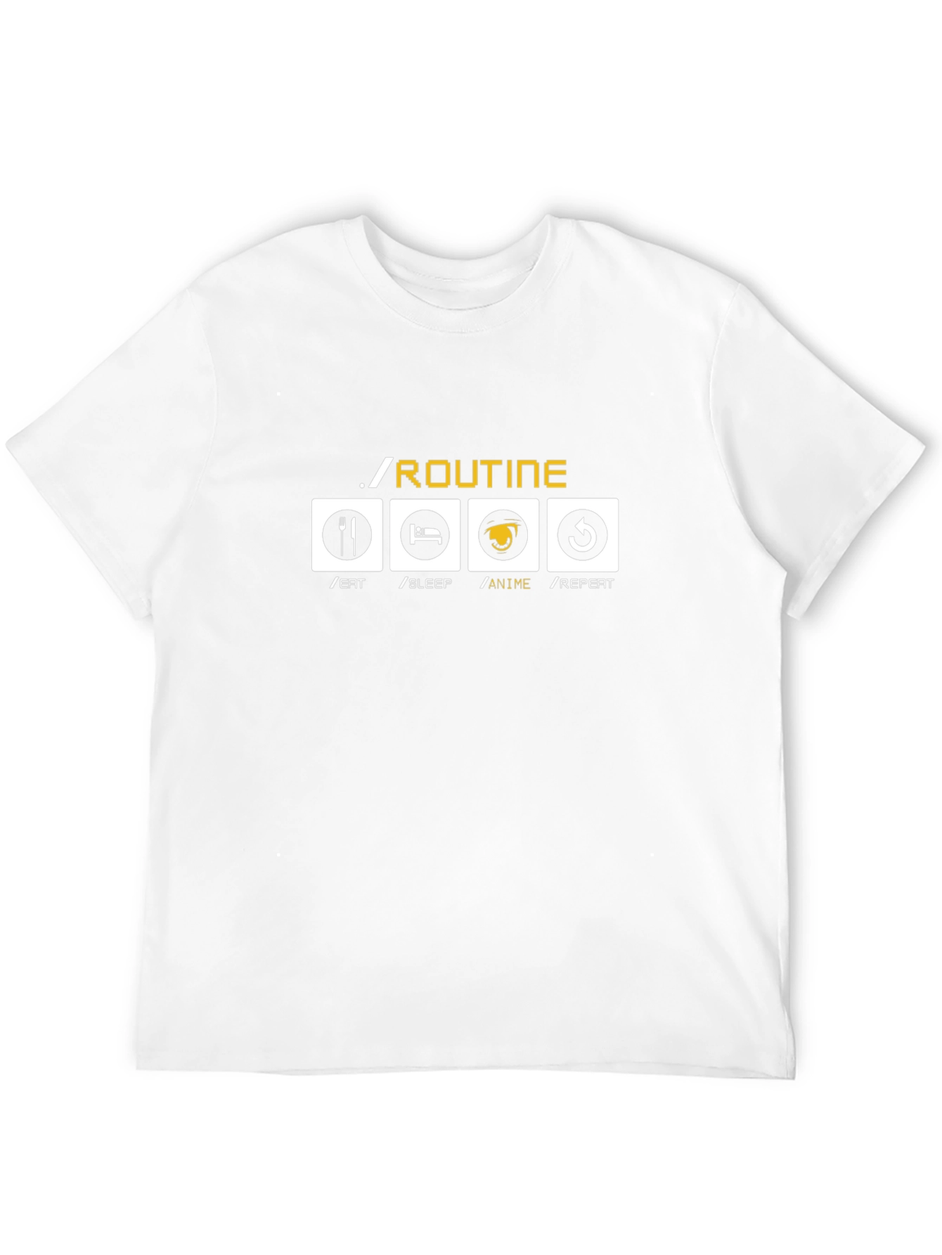 Anime Lover Routine Black Graphic Tee